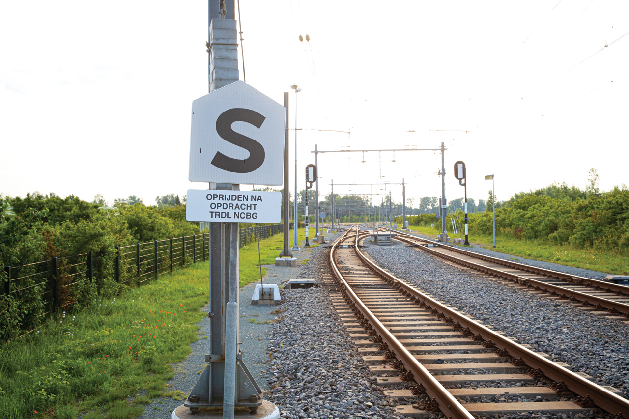 Het opstelterrein in Lelystad