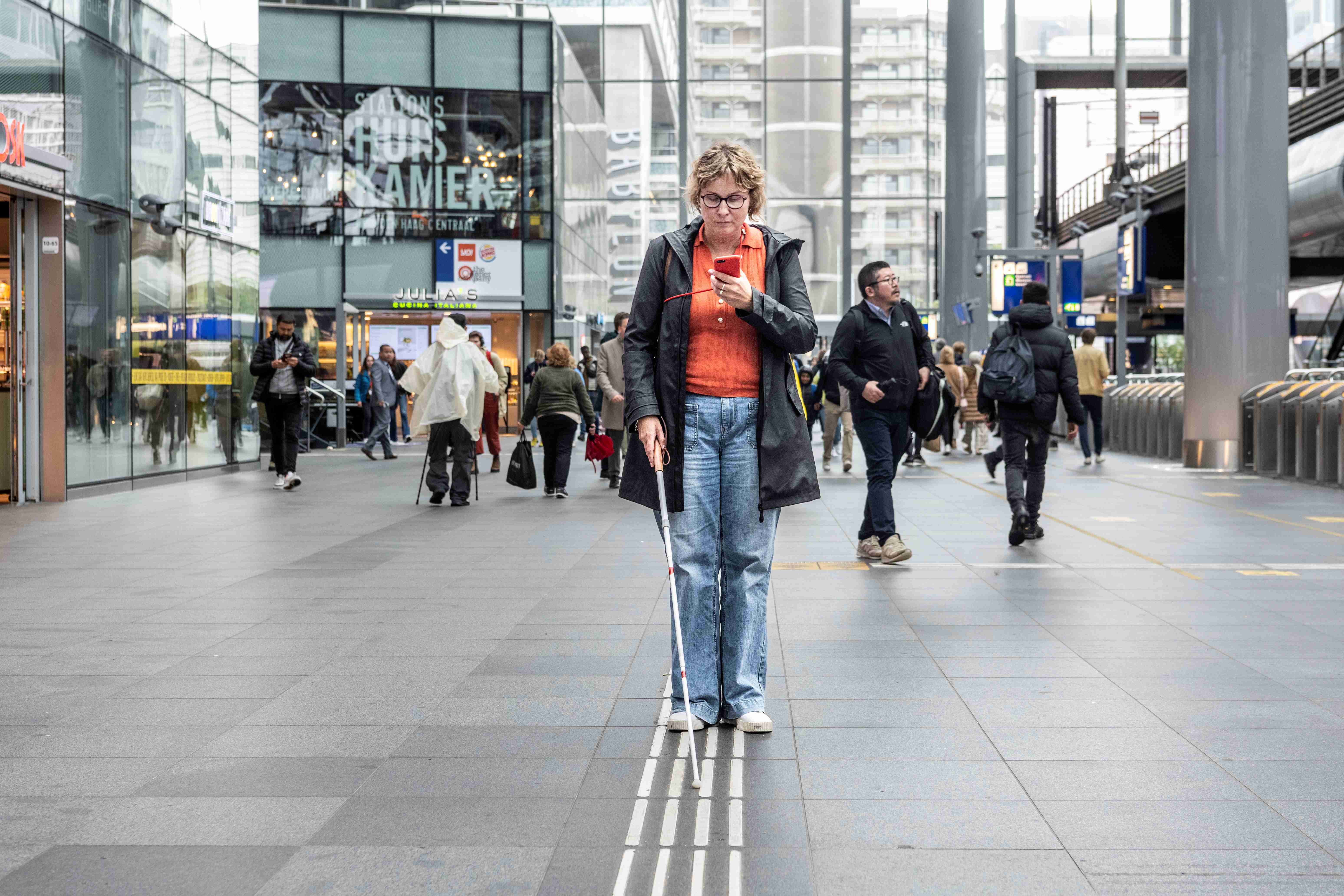 Nieuwe technieken worden getest voor blinde en slechtziende reizigers