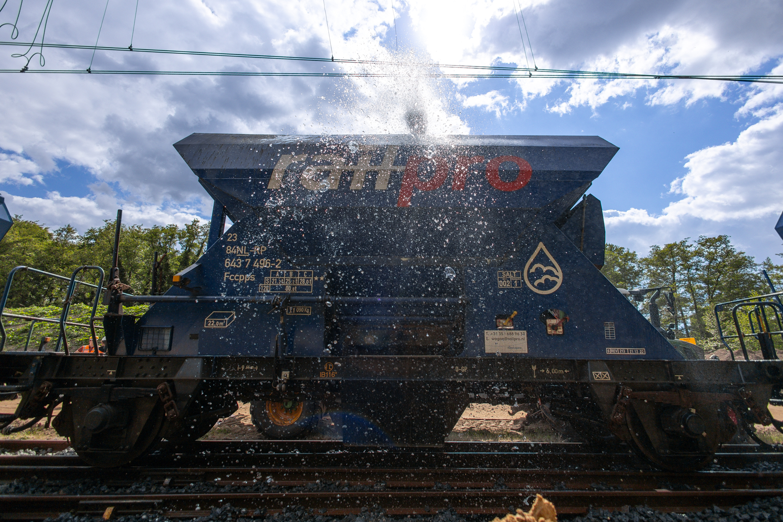 In totaal is 5100 ton ballast aangevoerd.