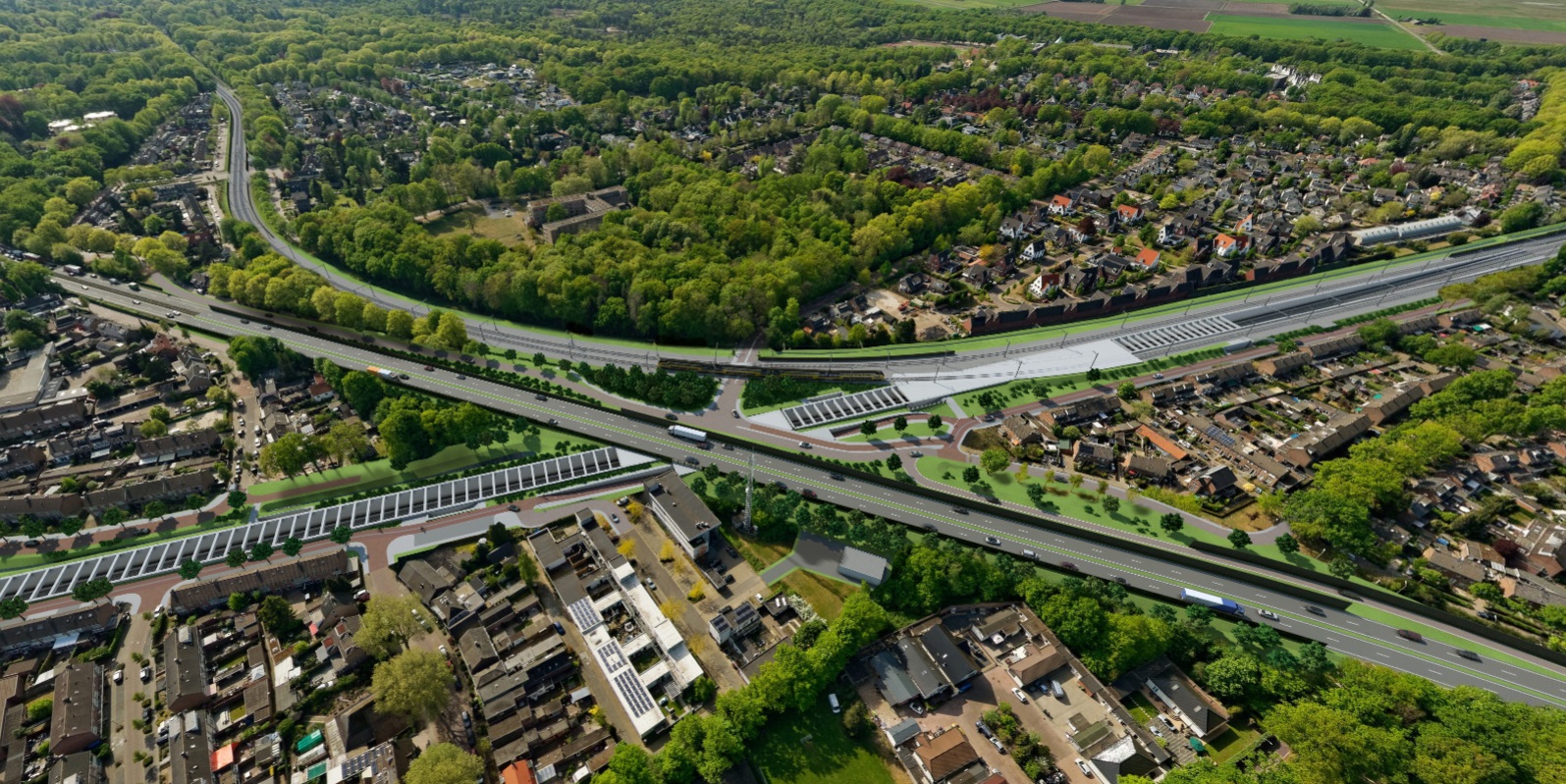 Verdiepte ligging spoor