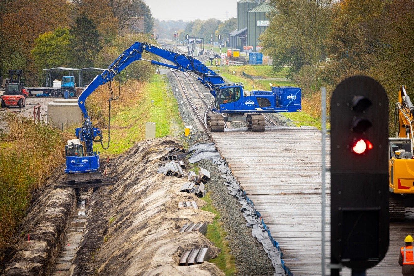 Innovatieve versteviging spoorbaan in Sappemeer en Zuidbroek
