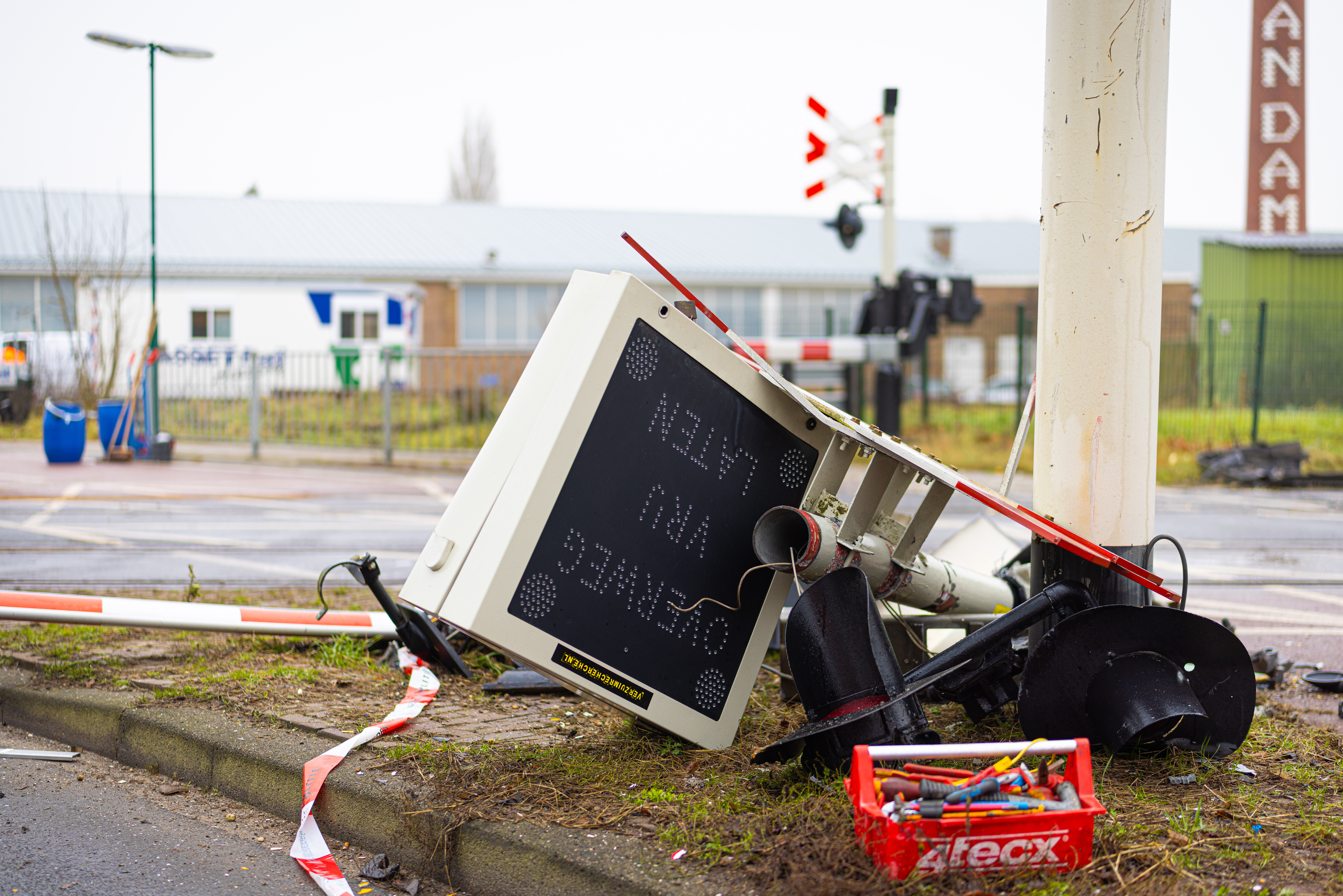 De schade na de aanrijding is aanzienlijk