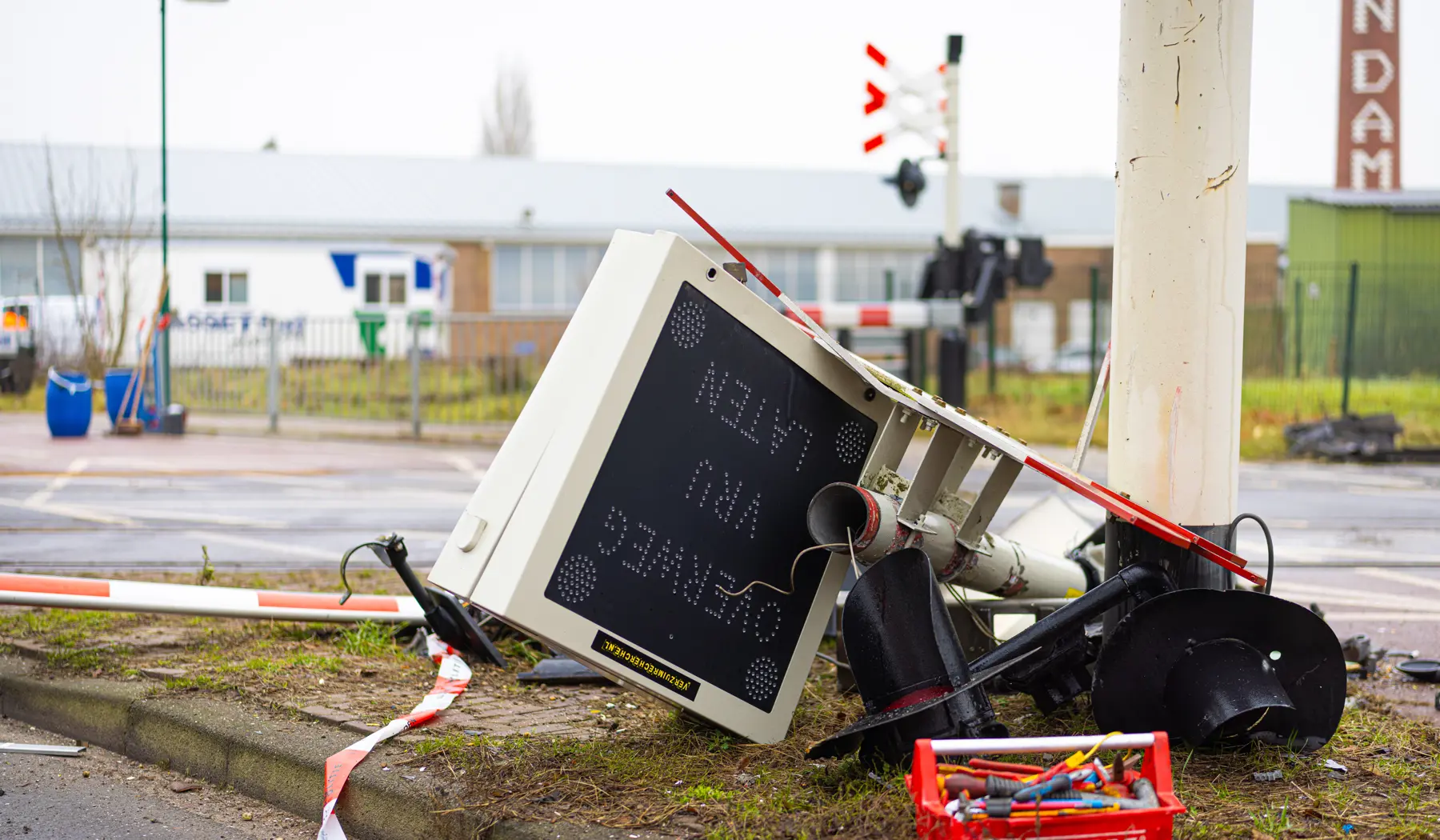 De schade na de aanrijding is aanzienlijk