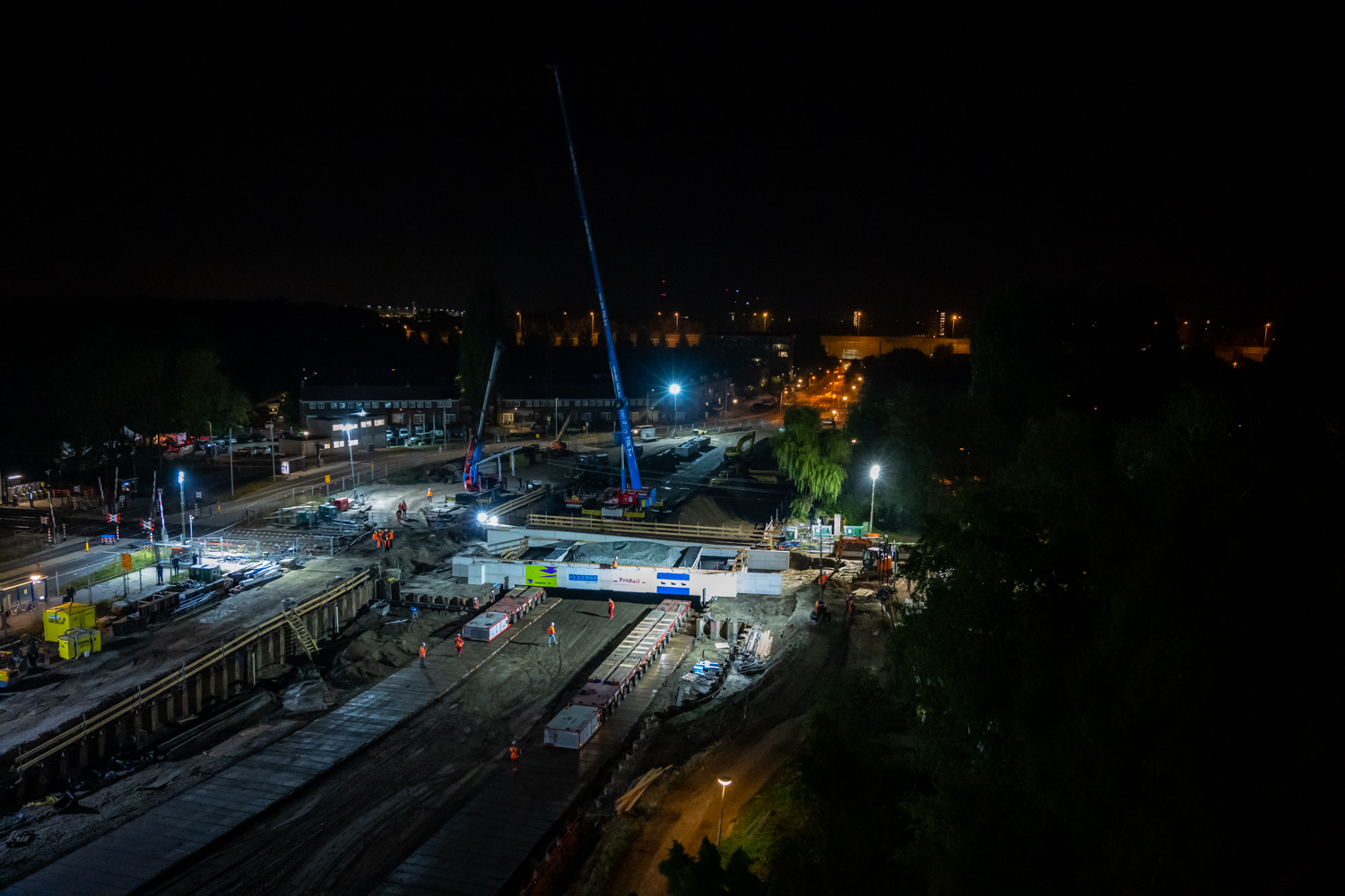 De bouwplaats in Diemen