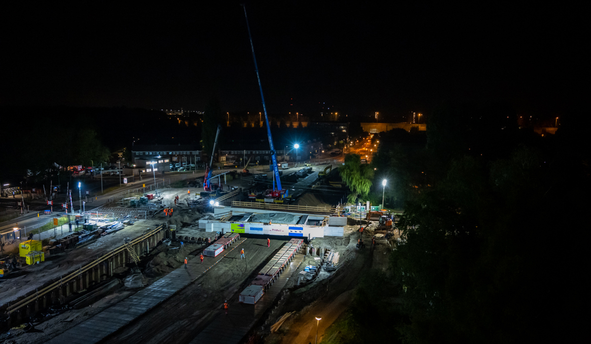 De bouwplaats in Diemen