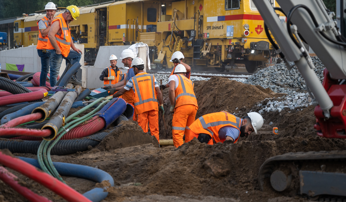 Werkzaamheden tijdens buitendienststelling in Diemen
