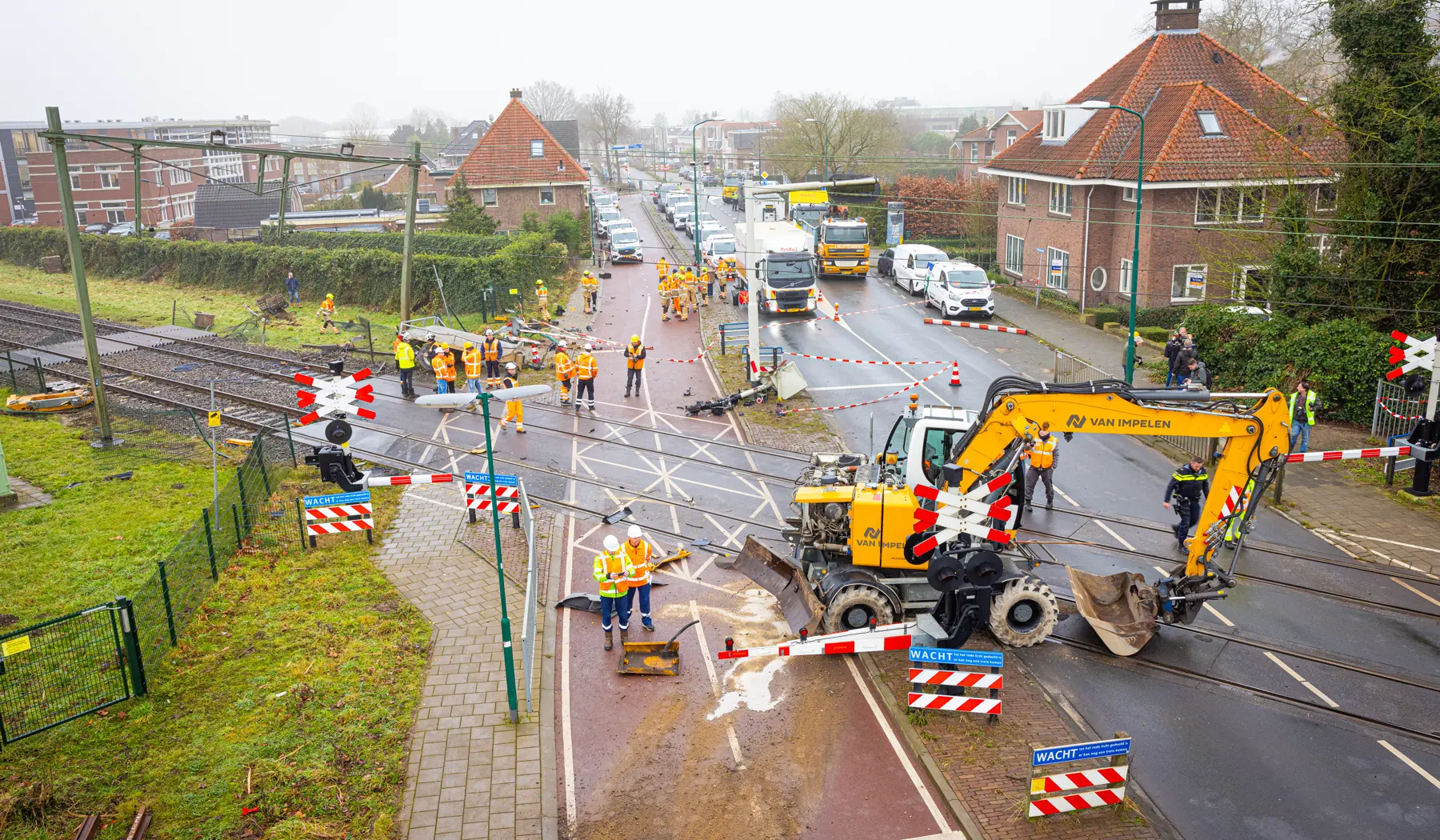 De schade na de aanrijding is aanzienlijk