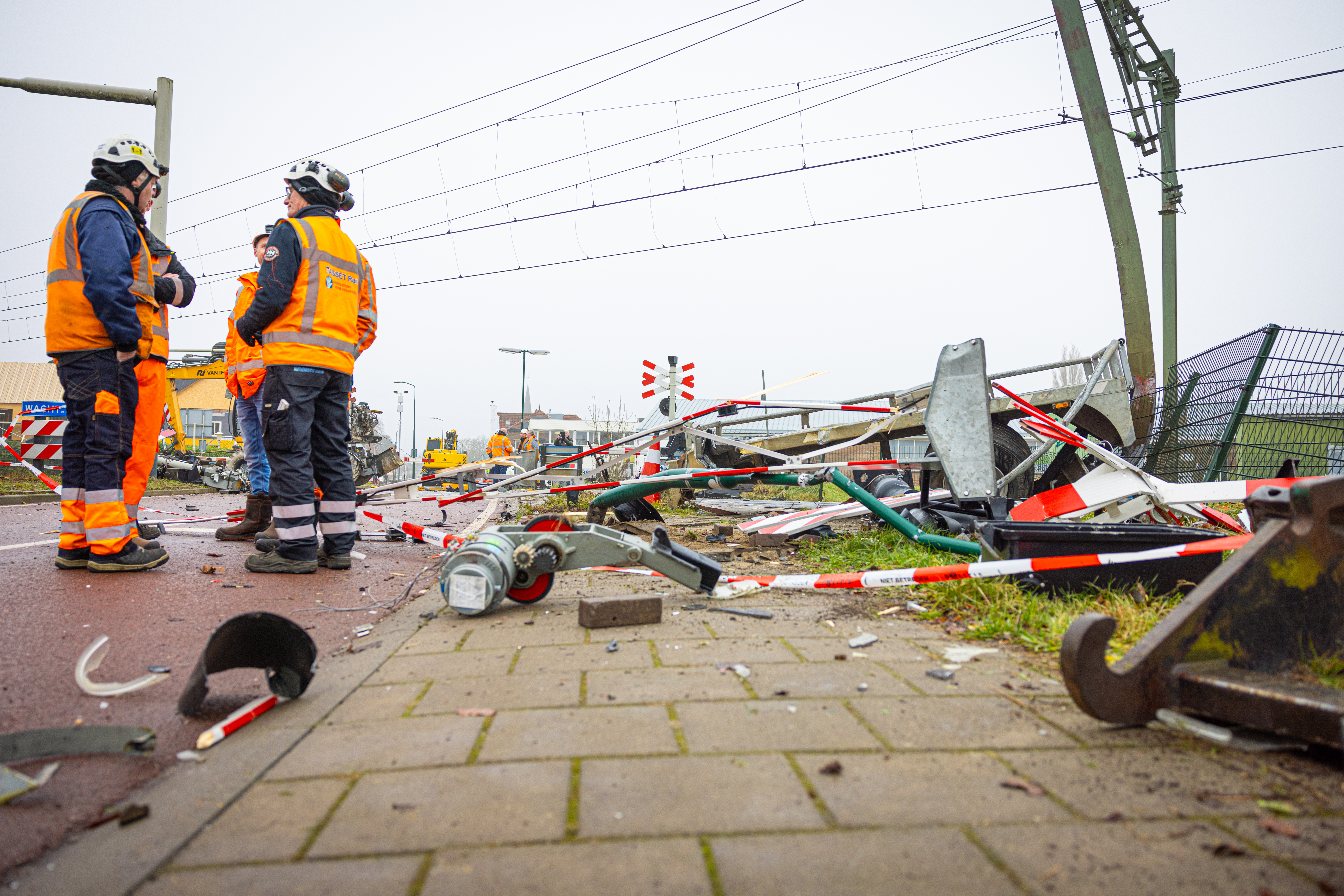 De schade na de aanrijding is aanzienlijk