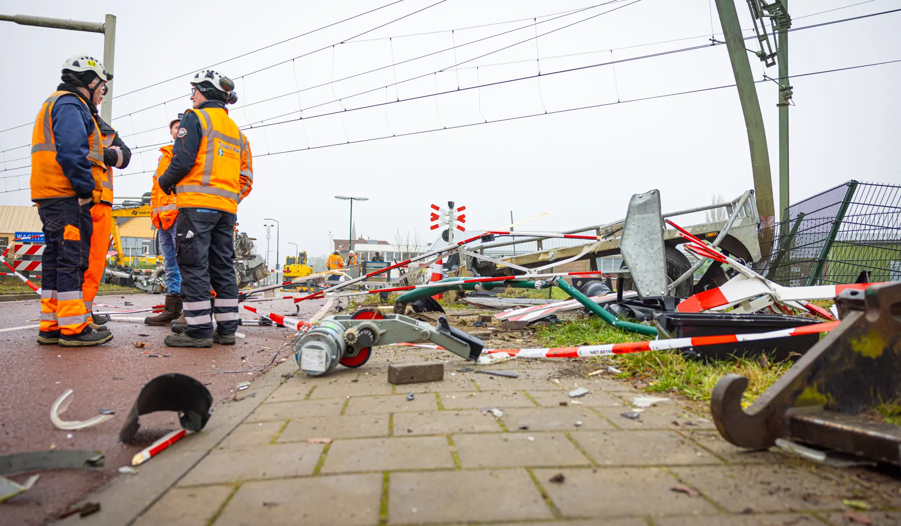 De schade na de aanrijding is aanzienlijk