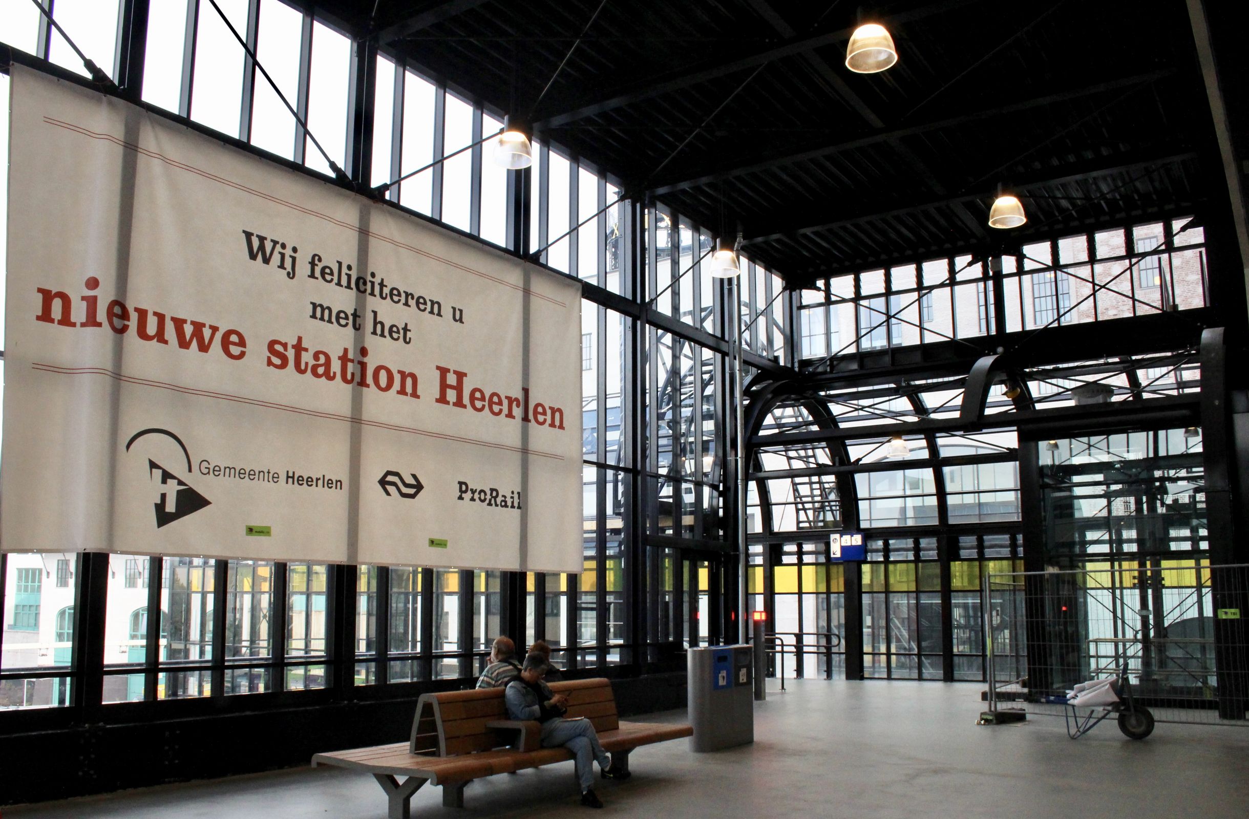 De stationshal in Heerlen
