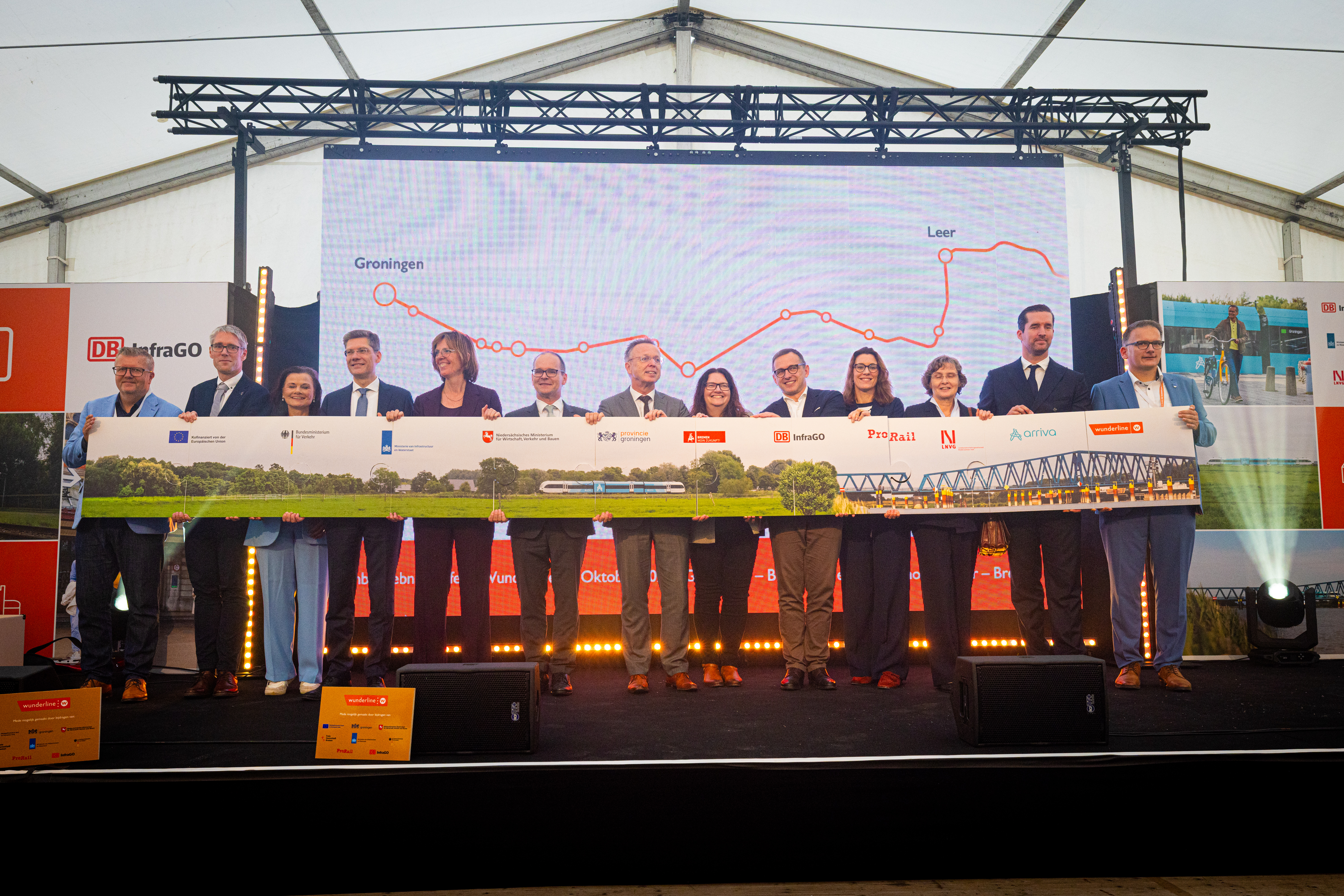 Alle samenwerkende partijen waren aanwezig voor de feestelijke opening
