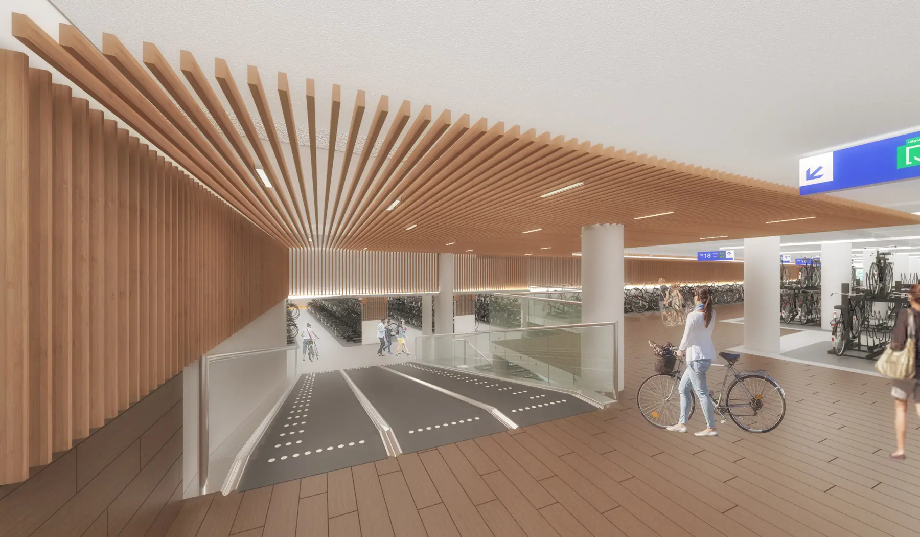 Na oplevering heeft de stalling plek voor 4.800 fietsen.