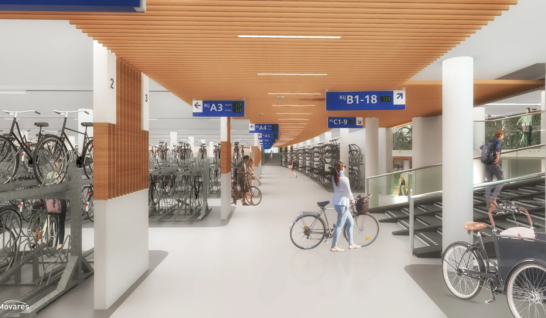 De fietsenstalling biedt een oplossing voor de groeiende vraag naar fietsparkeerplekken.