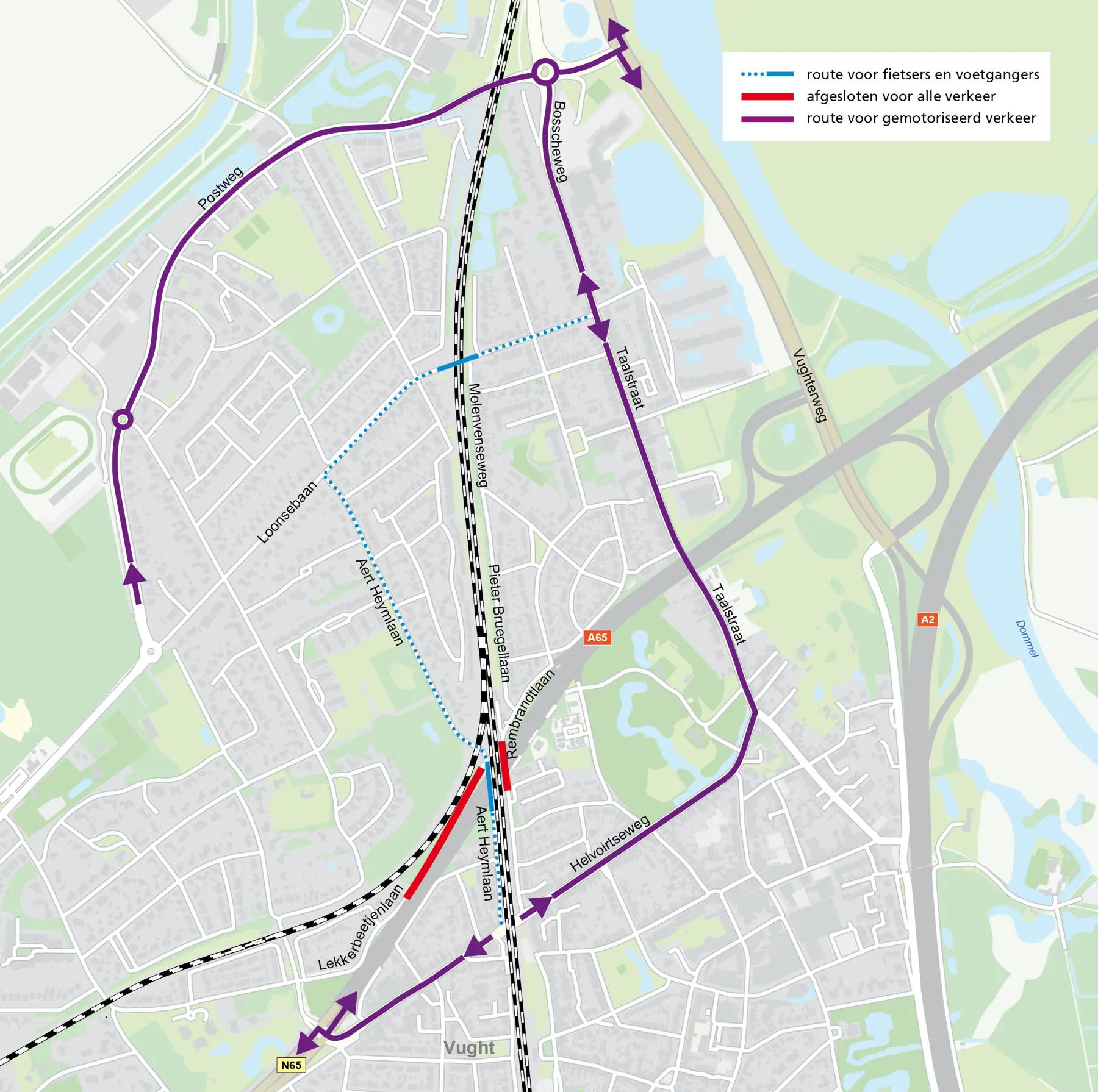 De bereikbaarheid van Vught