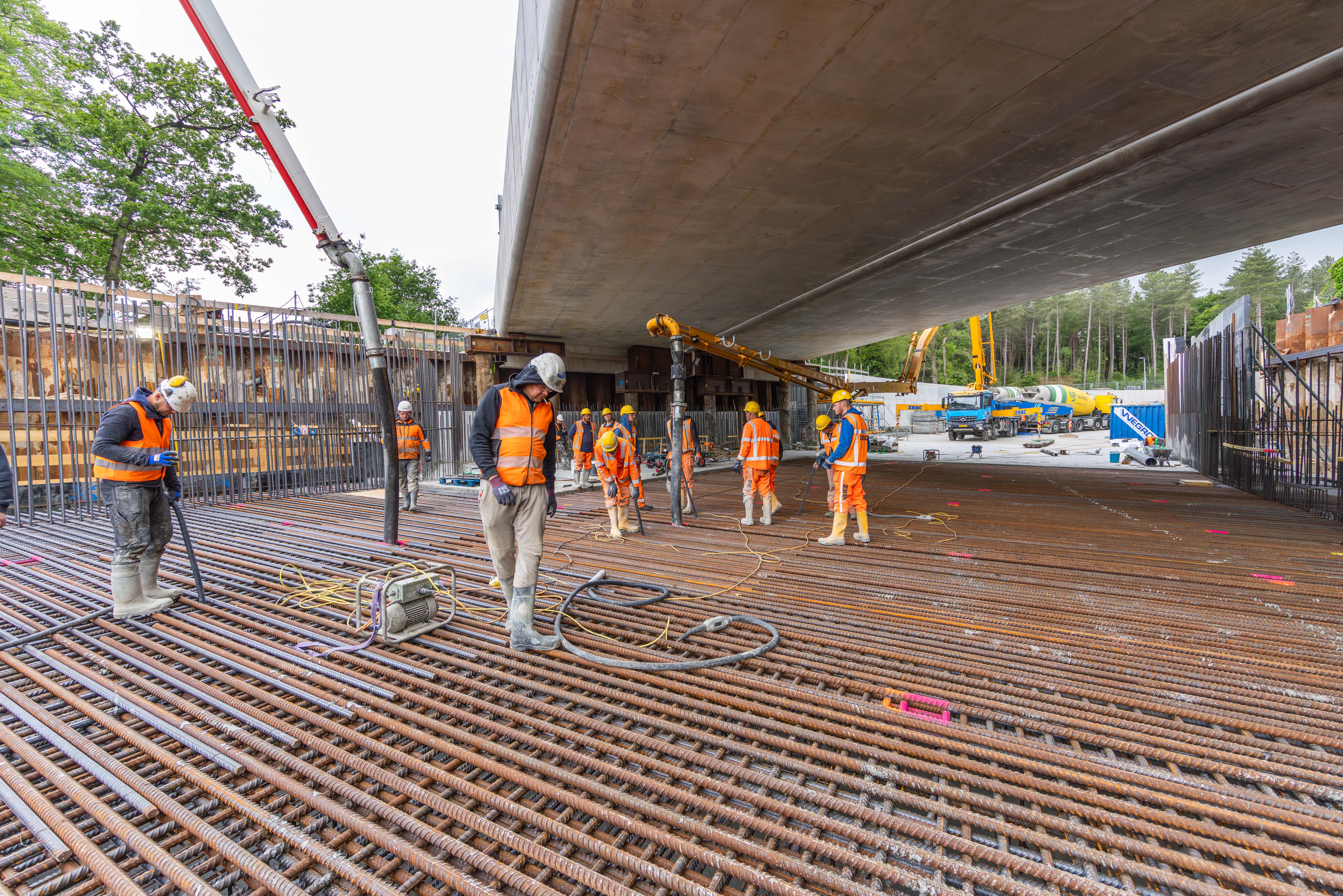 Foto's van de werkzaamheden in Maarsbergen