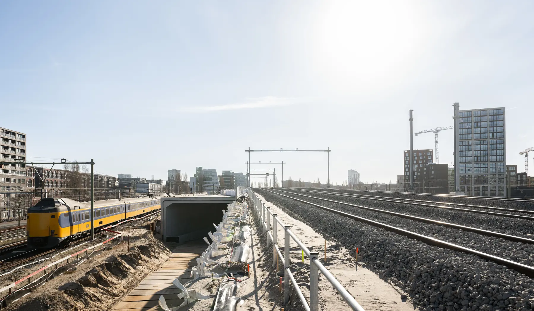 Dit is een belangrijke stap om later verder te werken aan de ongelijkvloerse kruising.
