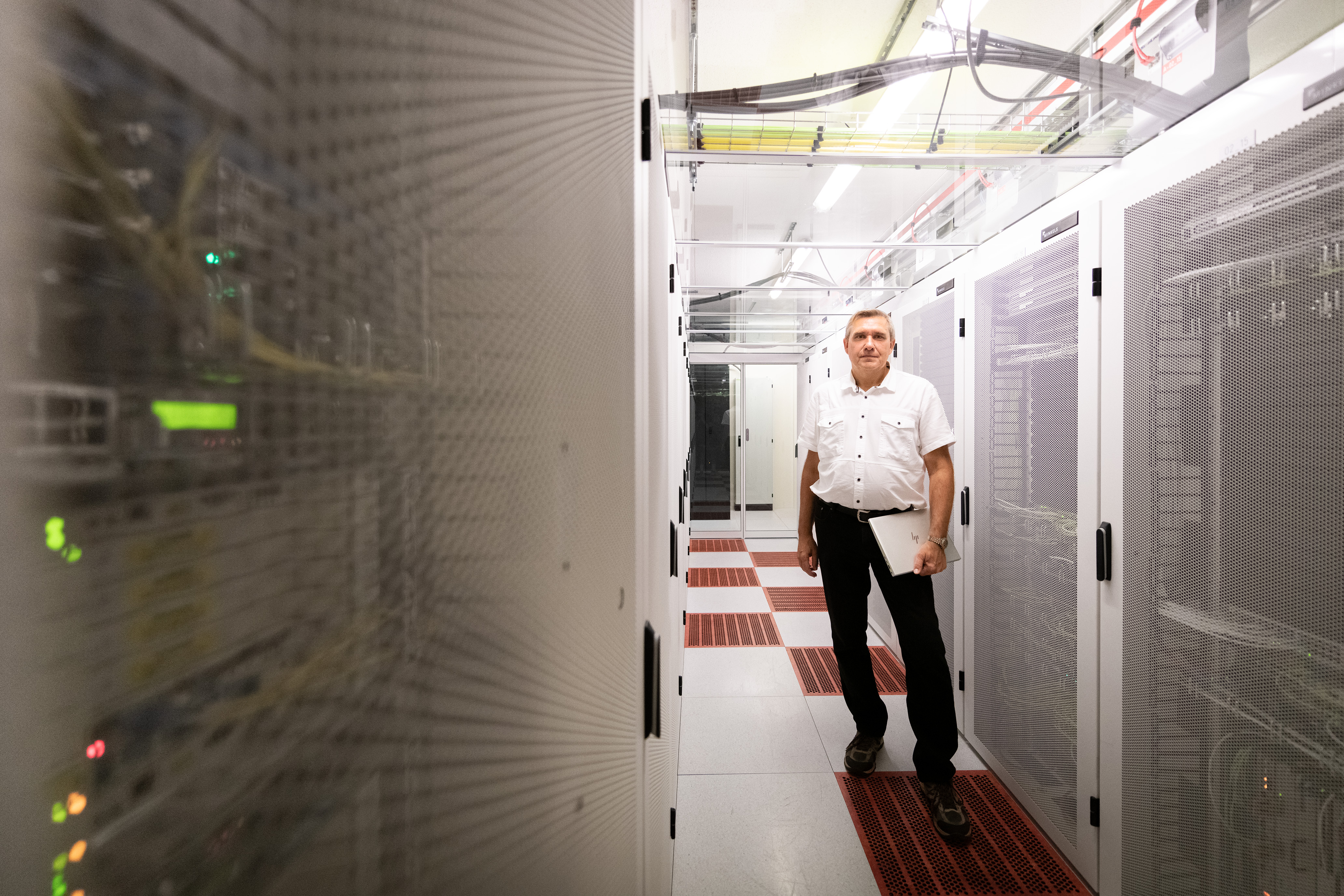 Maurice in het ICT testcentrum in Amersfoort