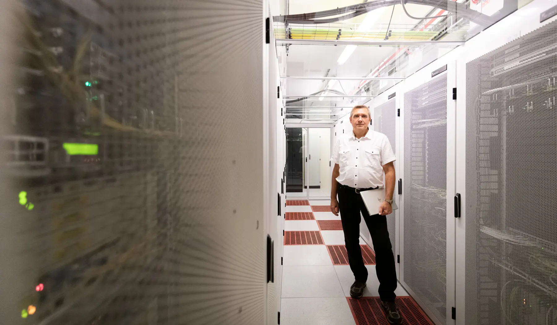 Maurice in het ICT testcentrum in Amersfoort