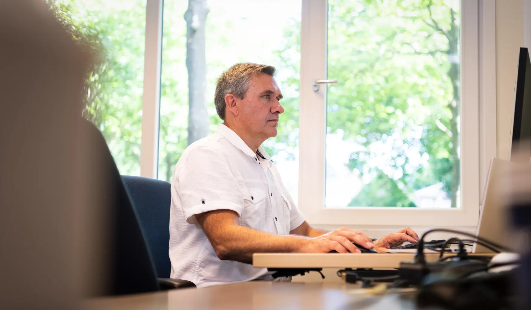 In zijn rol als ICT infra architect houdt Maurice de helicopterview