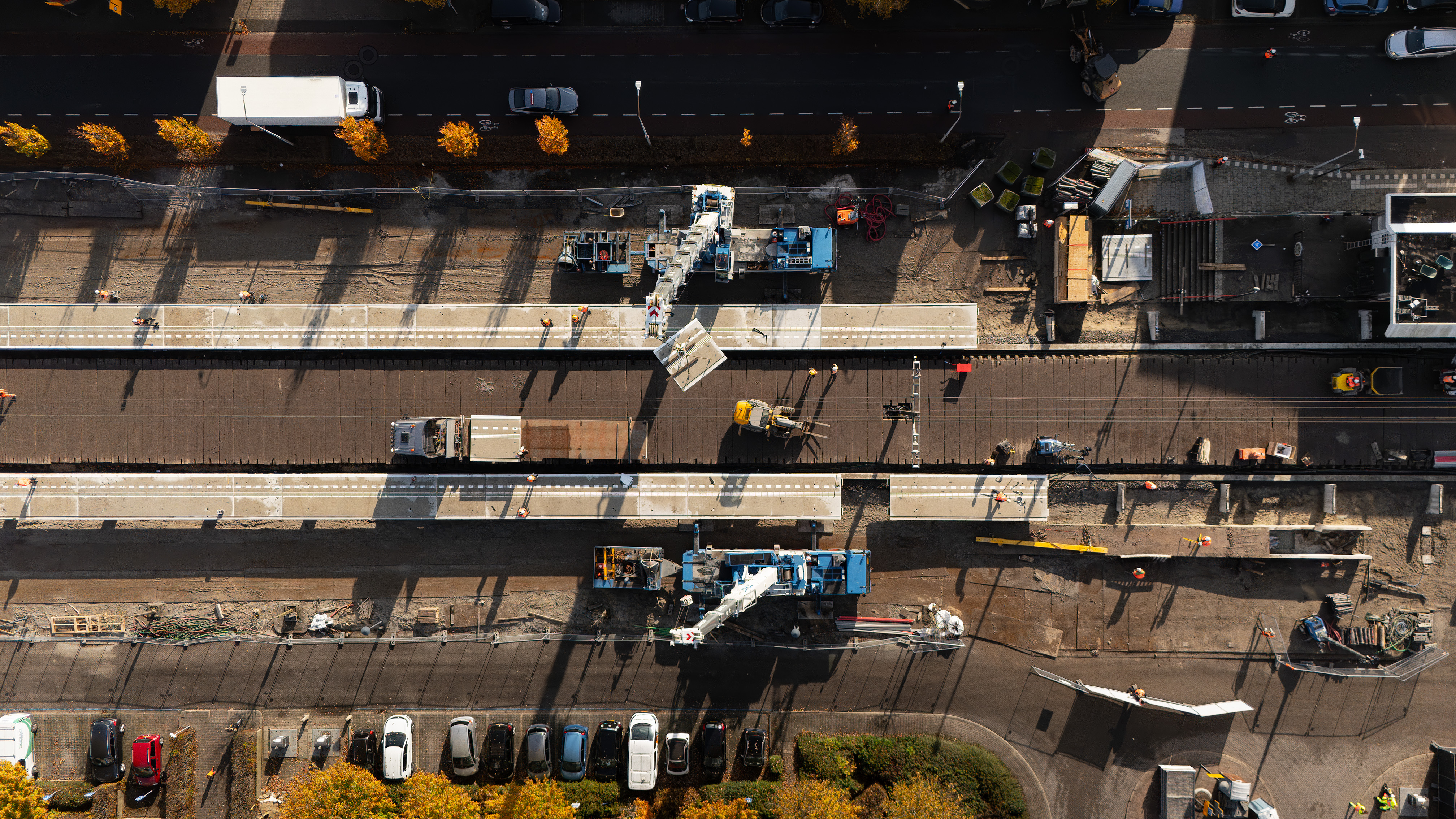 En zo ziet dat eruit van bovenaf!