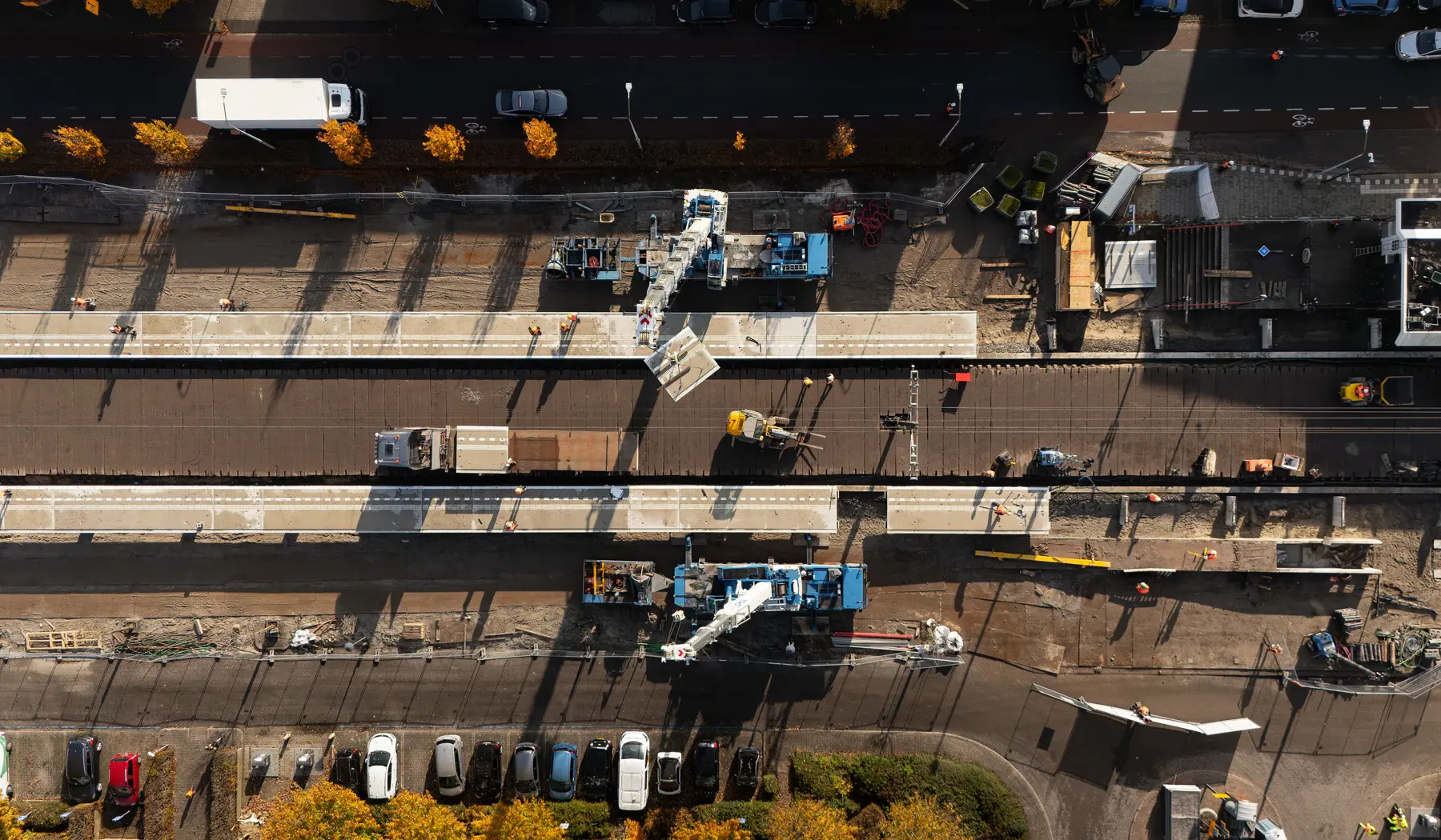 En zo ziet dat eruit van bovenaf!