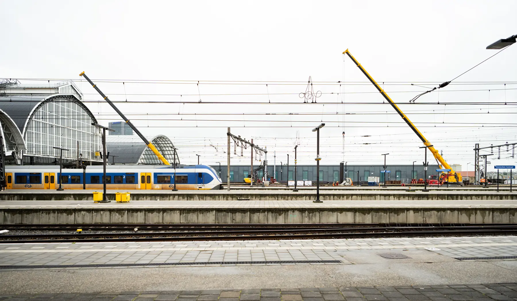 De treinen blijven gewoon rijden tijdens deze werkzaamheden