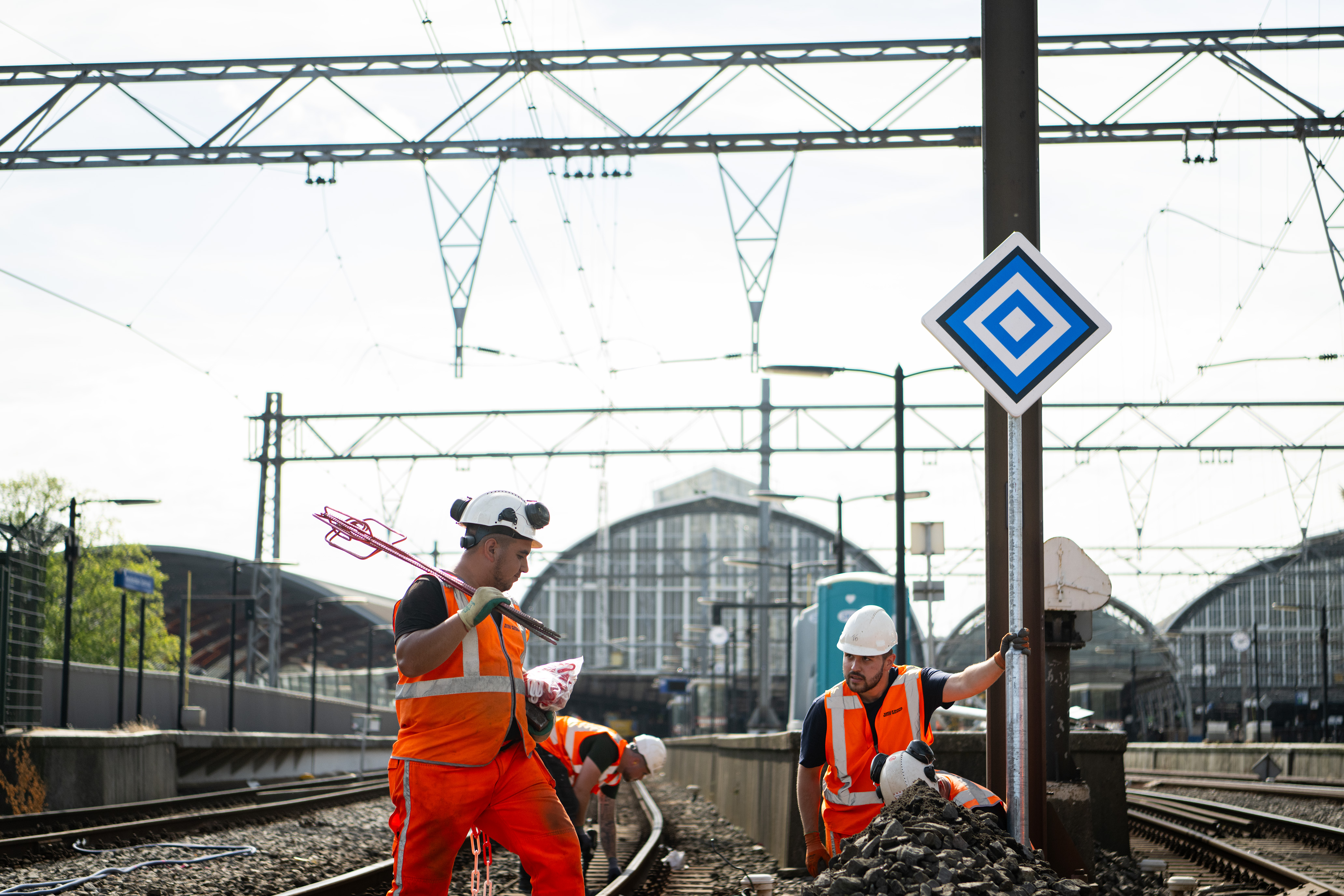 Voorbereidingen op het uit dienst nemen van de sporen