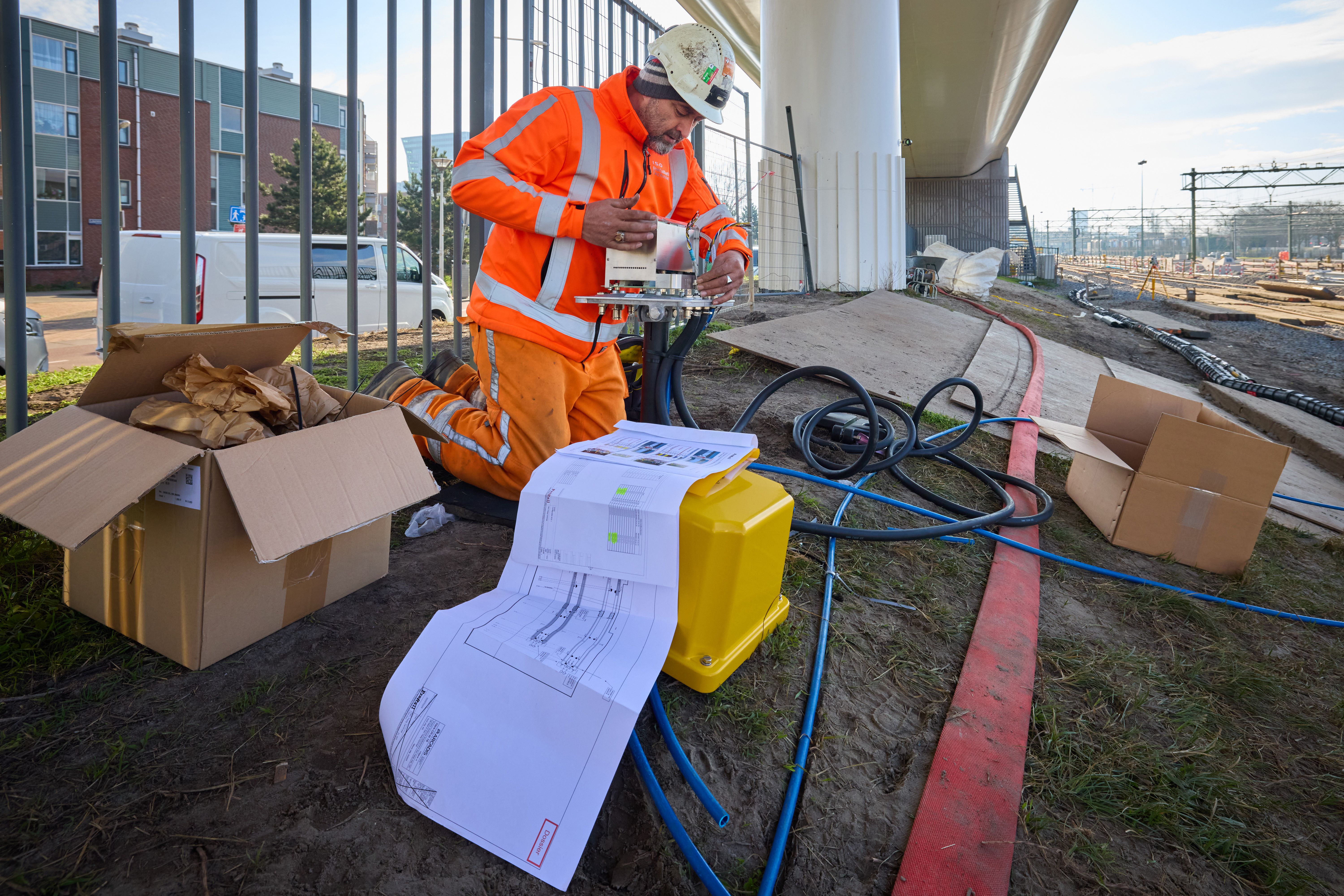 Werk aan de treinbeveiliging