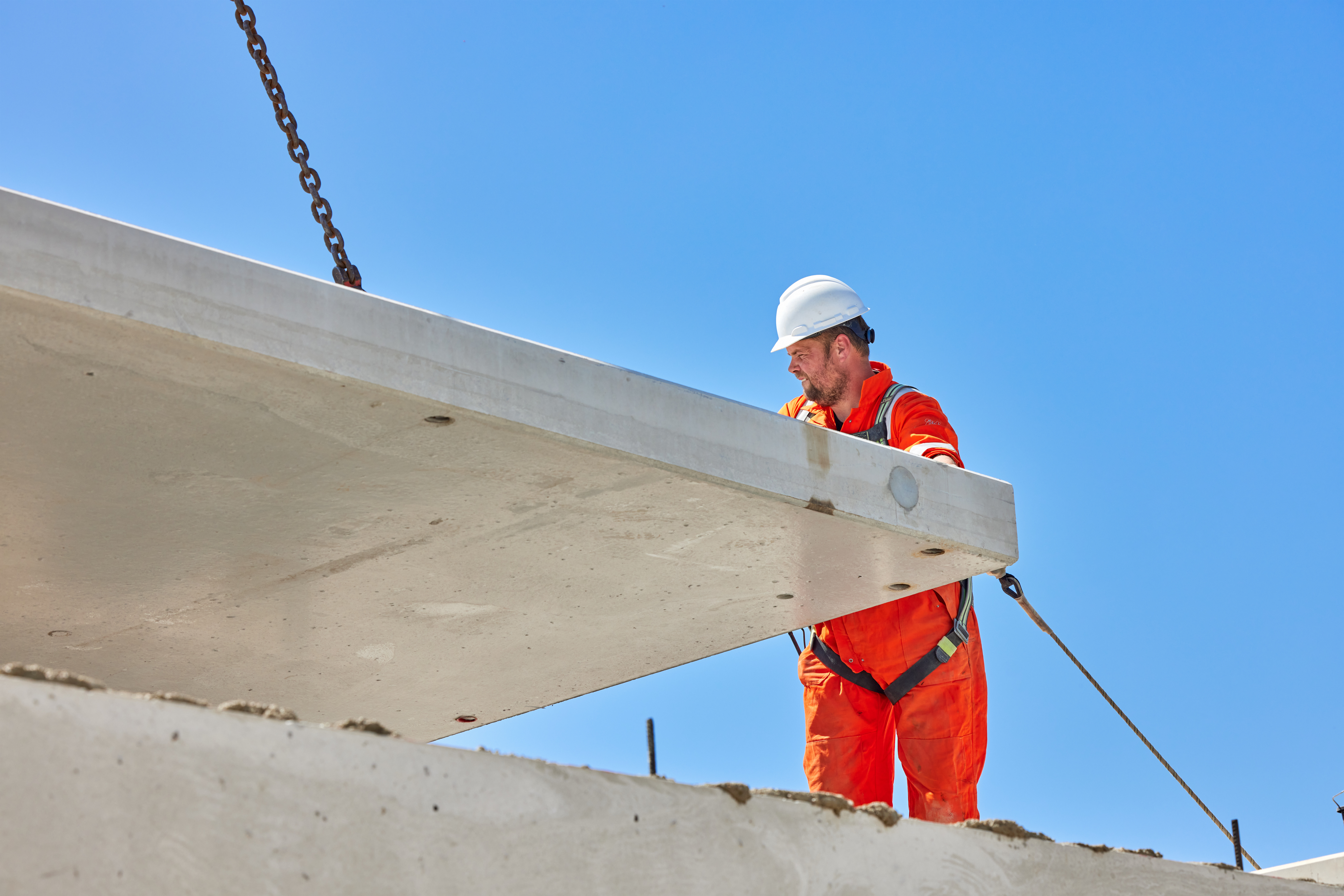 De zwaarste dakplaat woog 16,5 ton.