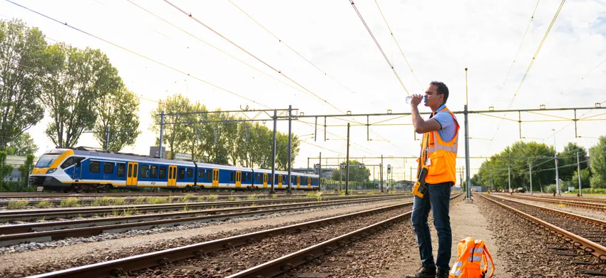 Op hitte inspectie met Jamaal | ProRail