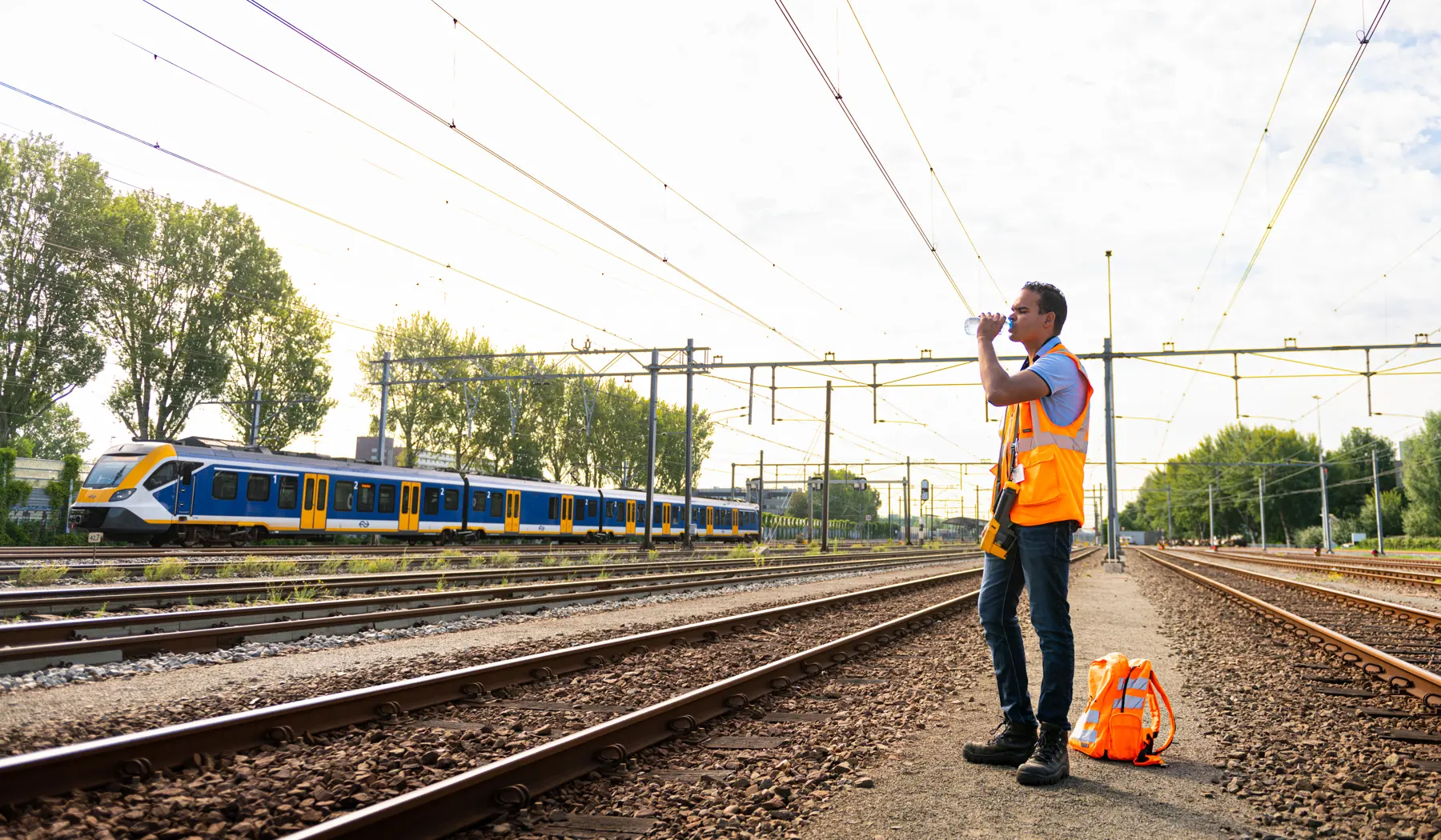 Veel water drinken...