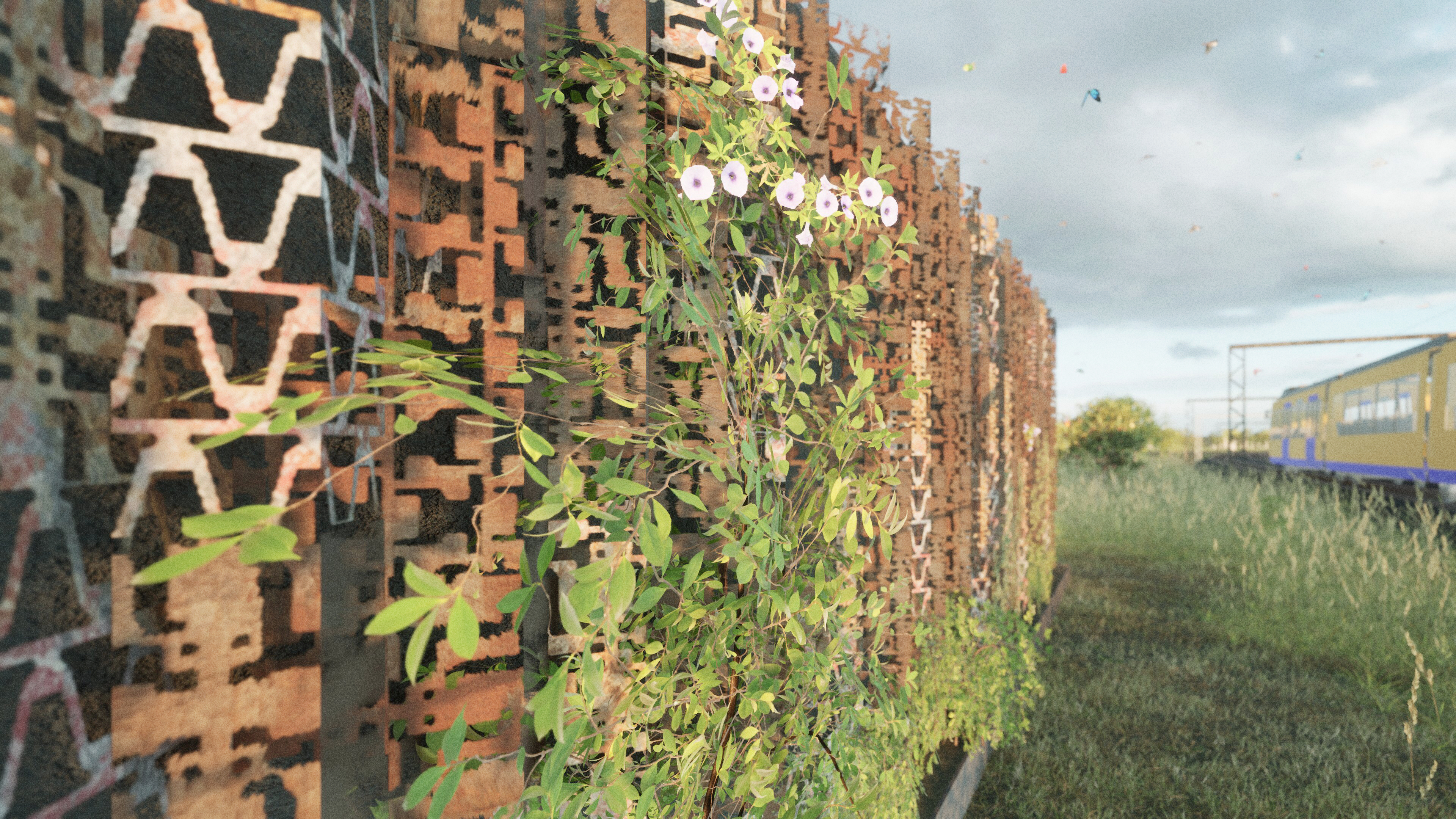 De platen zijn restproducten uit de staalindustrie