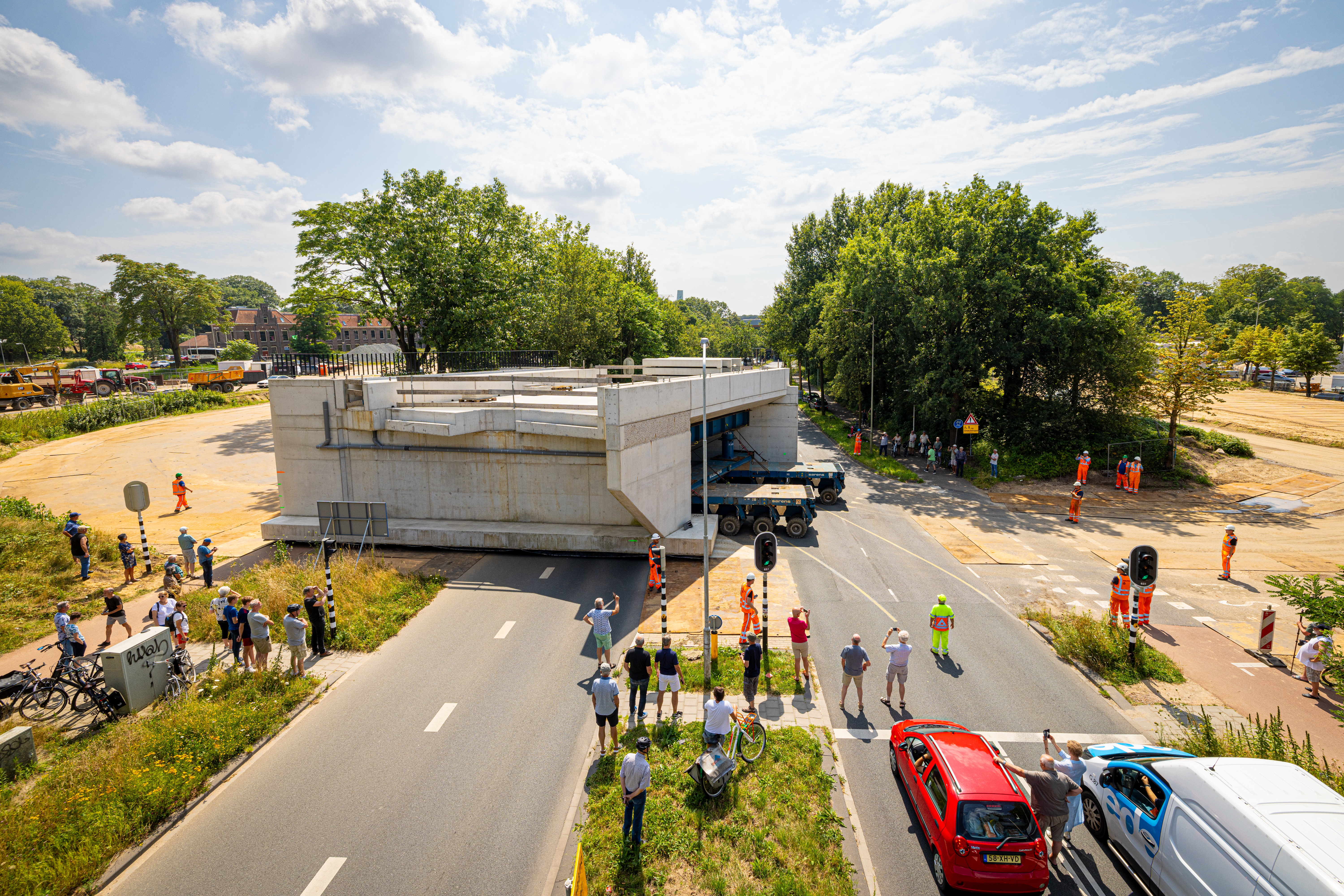 Het meest opvallende werk: de tunnel
