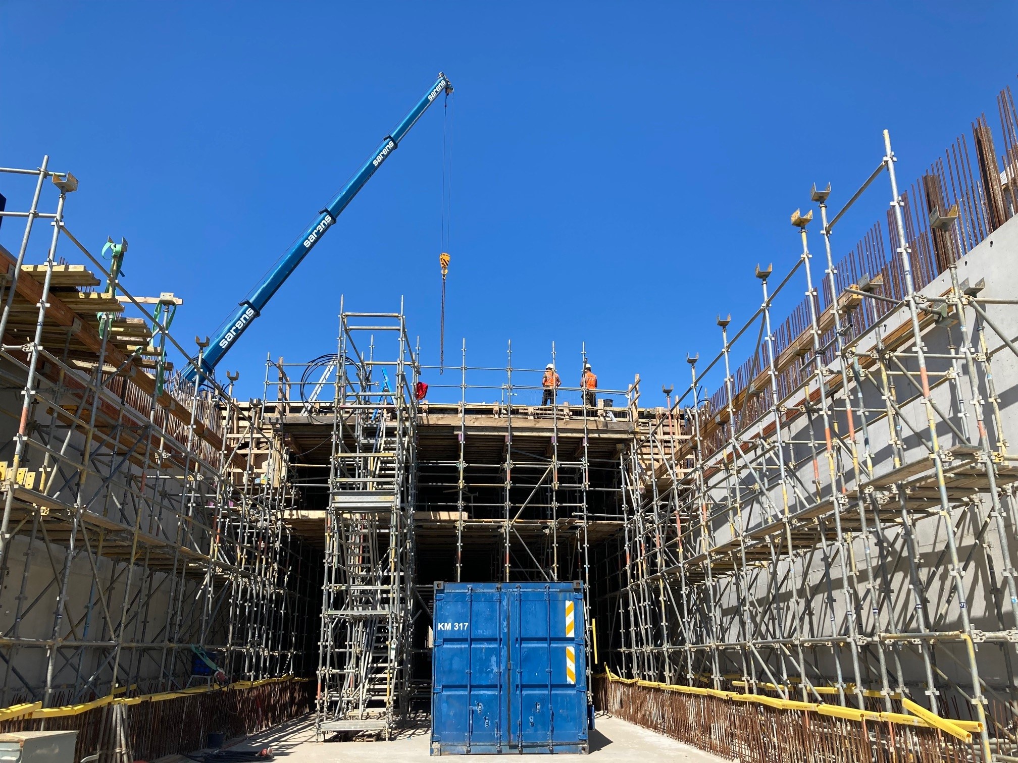 Tunnel Dijksgracht in de steigers