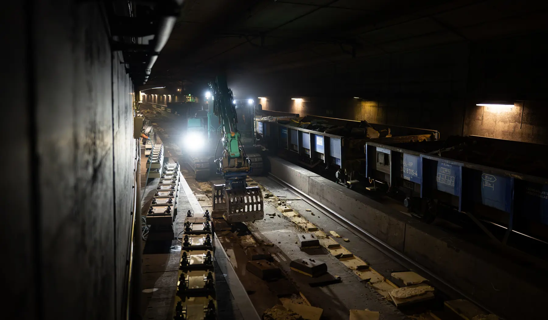 Het traditionele spoor wordt verwijderd