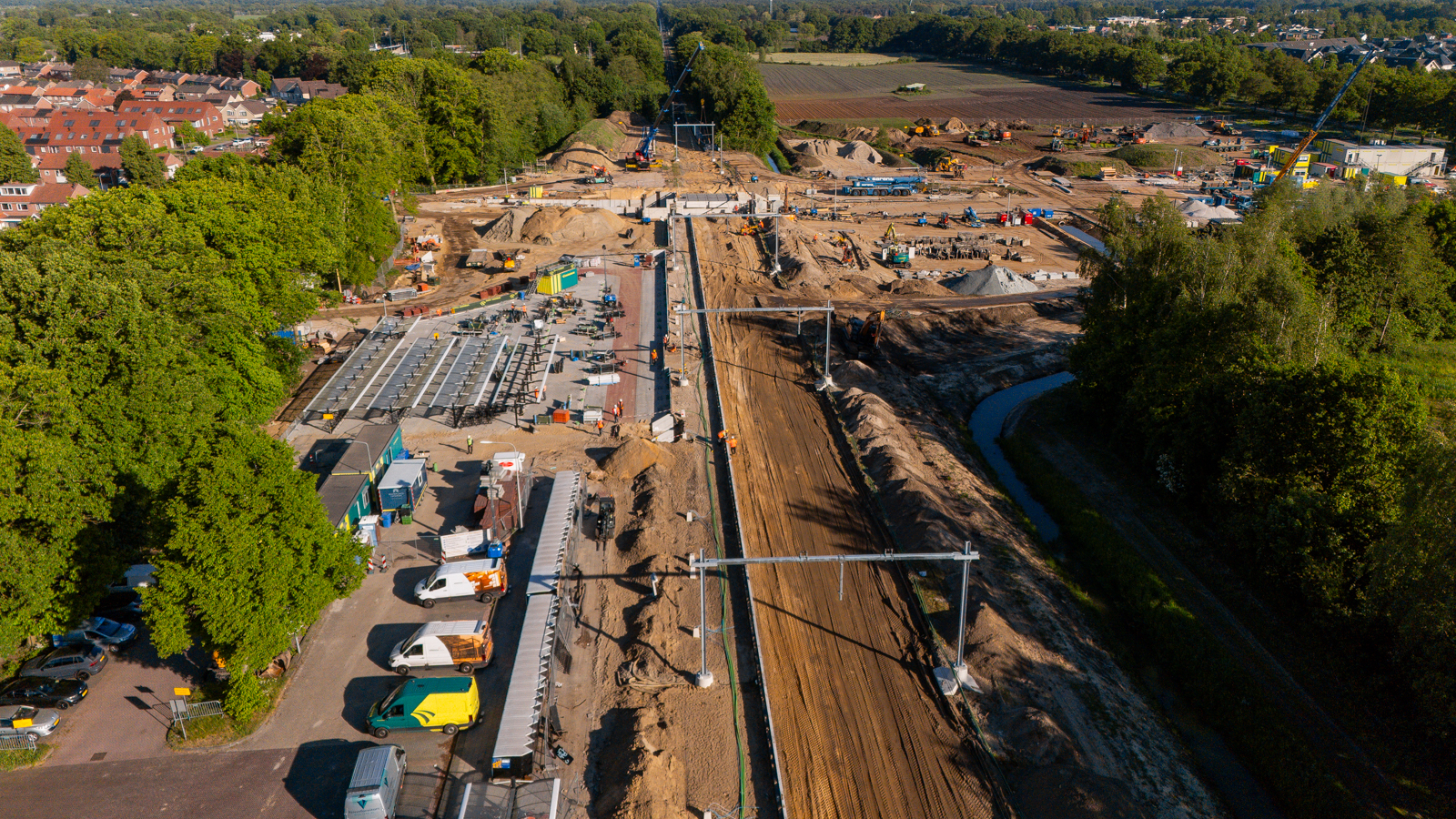 Oude sporen zijn weggehaald en nieuwe worden teruggebouwd