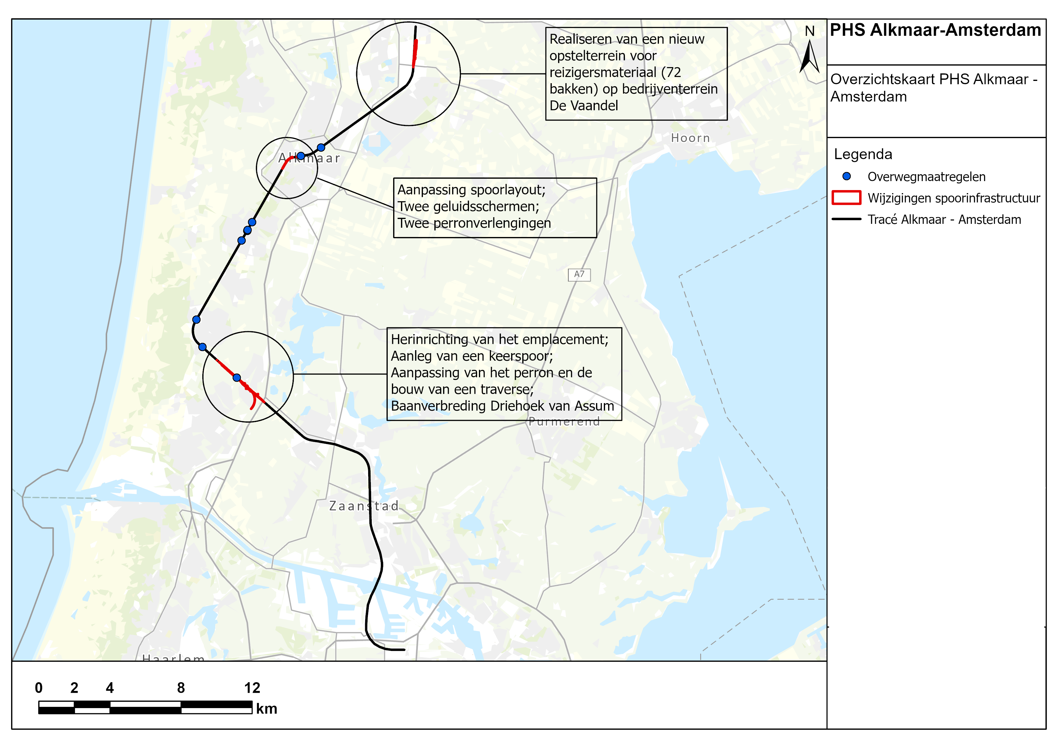 Dit staat er tussen Amsterdam en Alkmaar allemaal te gebeuren