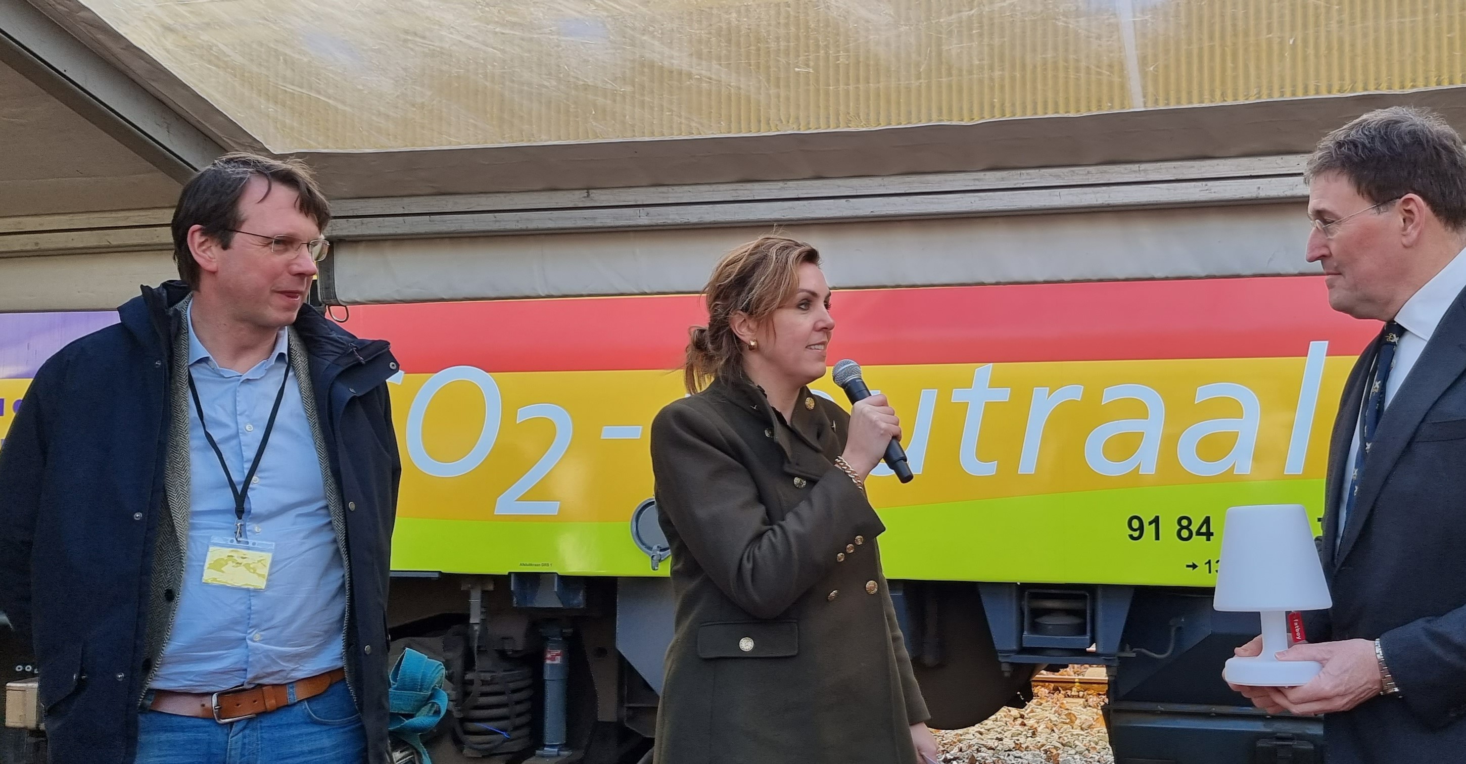 John Voppen, Vivianne Heijnen en Tjark de Vries waren bij de opening