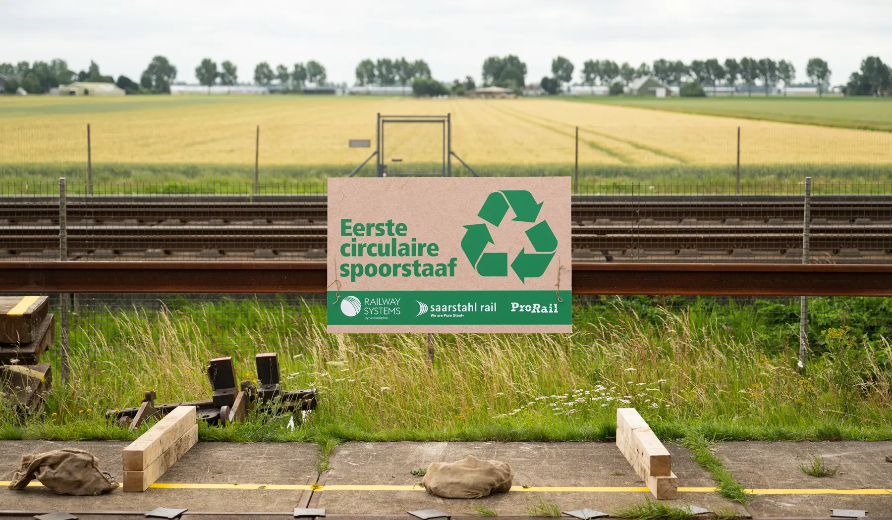 Eerste circulaire spoorstaven Nederland, een mijlpaal! Fotografie: ProRail, Shane van Hattum, duckdev