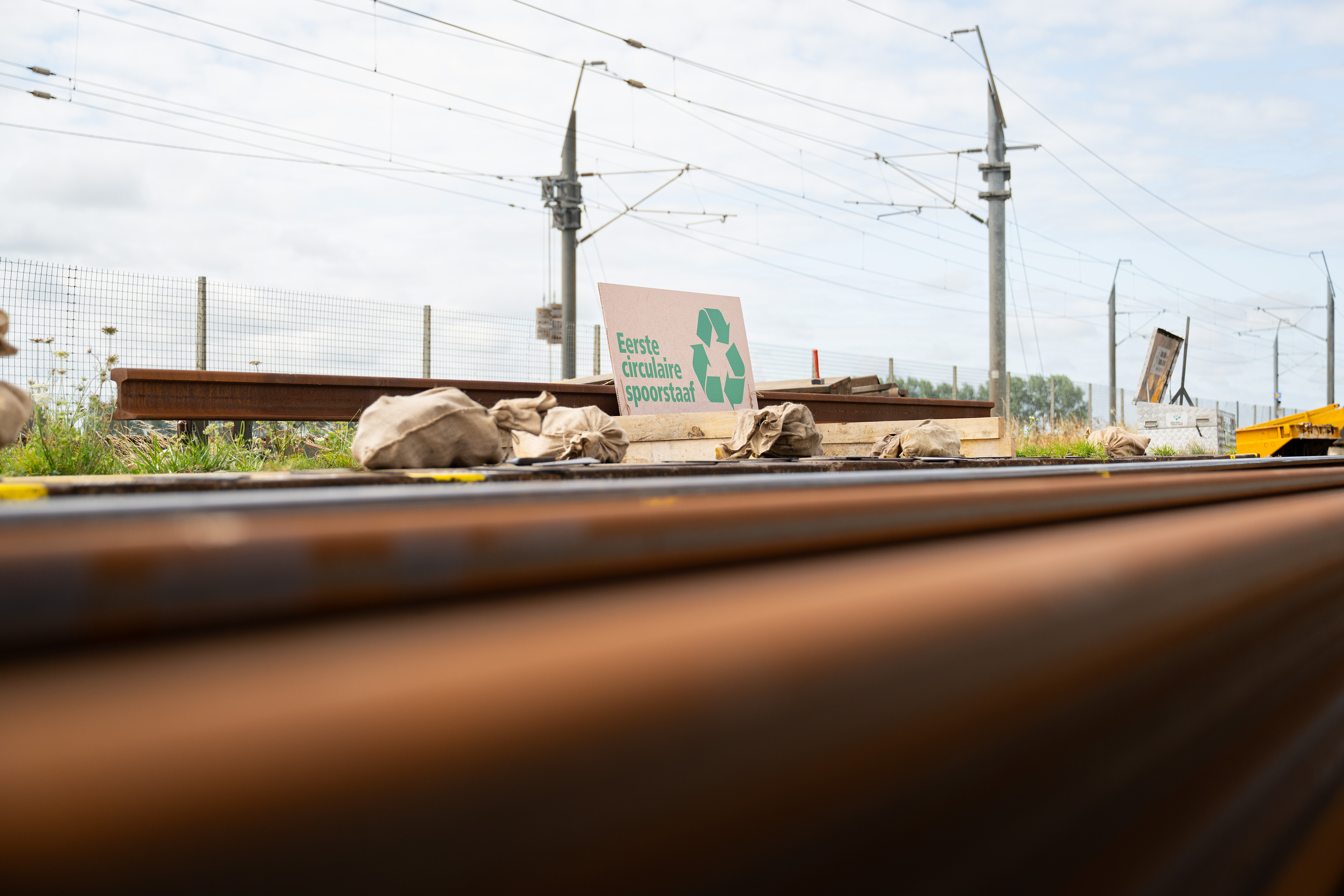 Eerste circulaire spoorstaven Nederland. Fotografie: ProRail, Shane van Hattum, duckdev