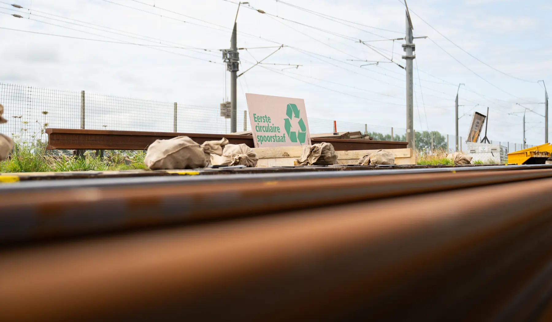 Eerste circulaire spoorstaven Nederland. Fotografie: ProRail, Shane van Hattum, duckdev