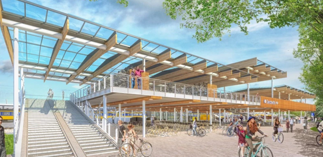Nieuwe entree station Dordrecht