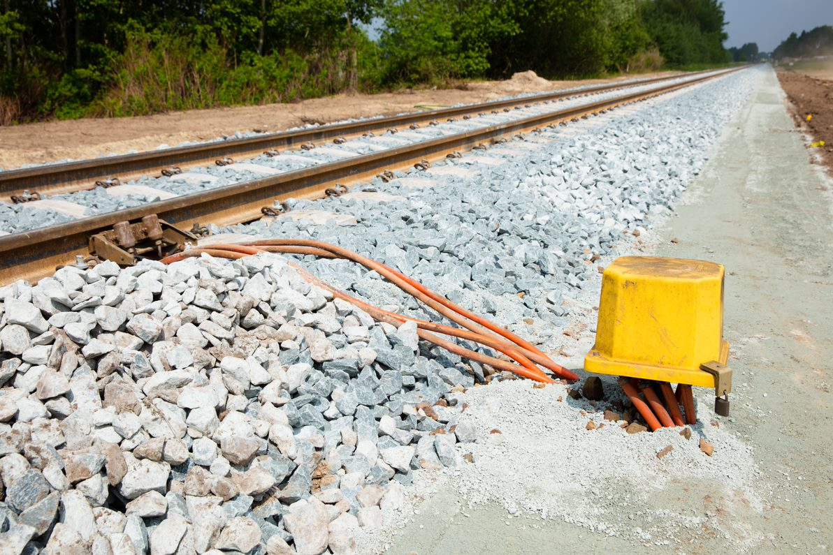 Assenteller met kabelpot