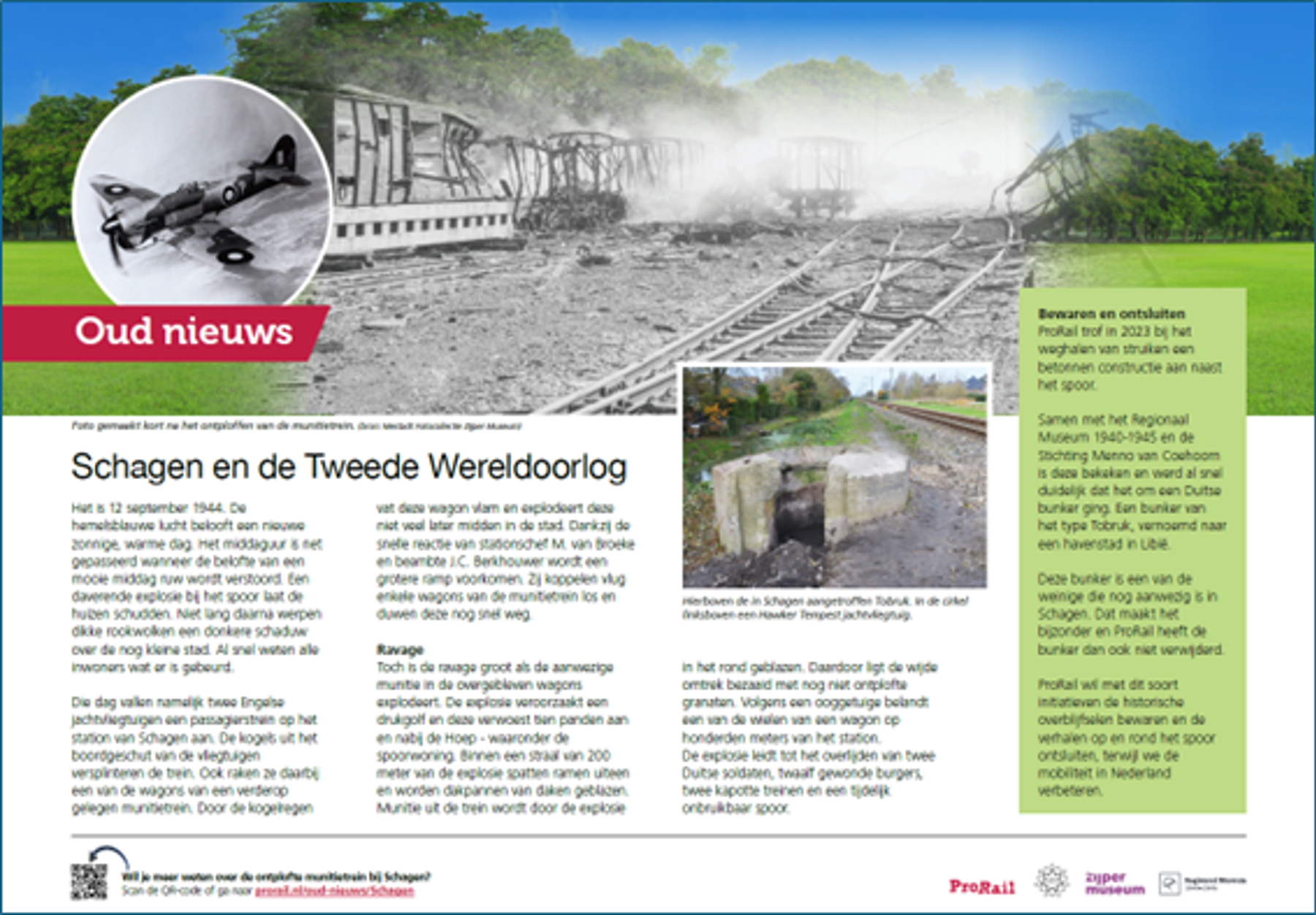De plaquette in Schagen