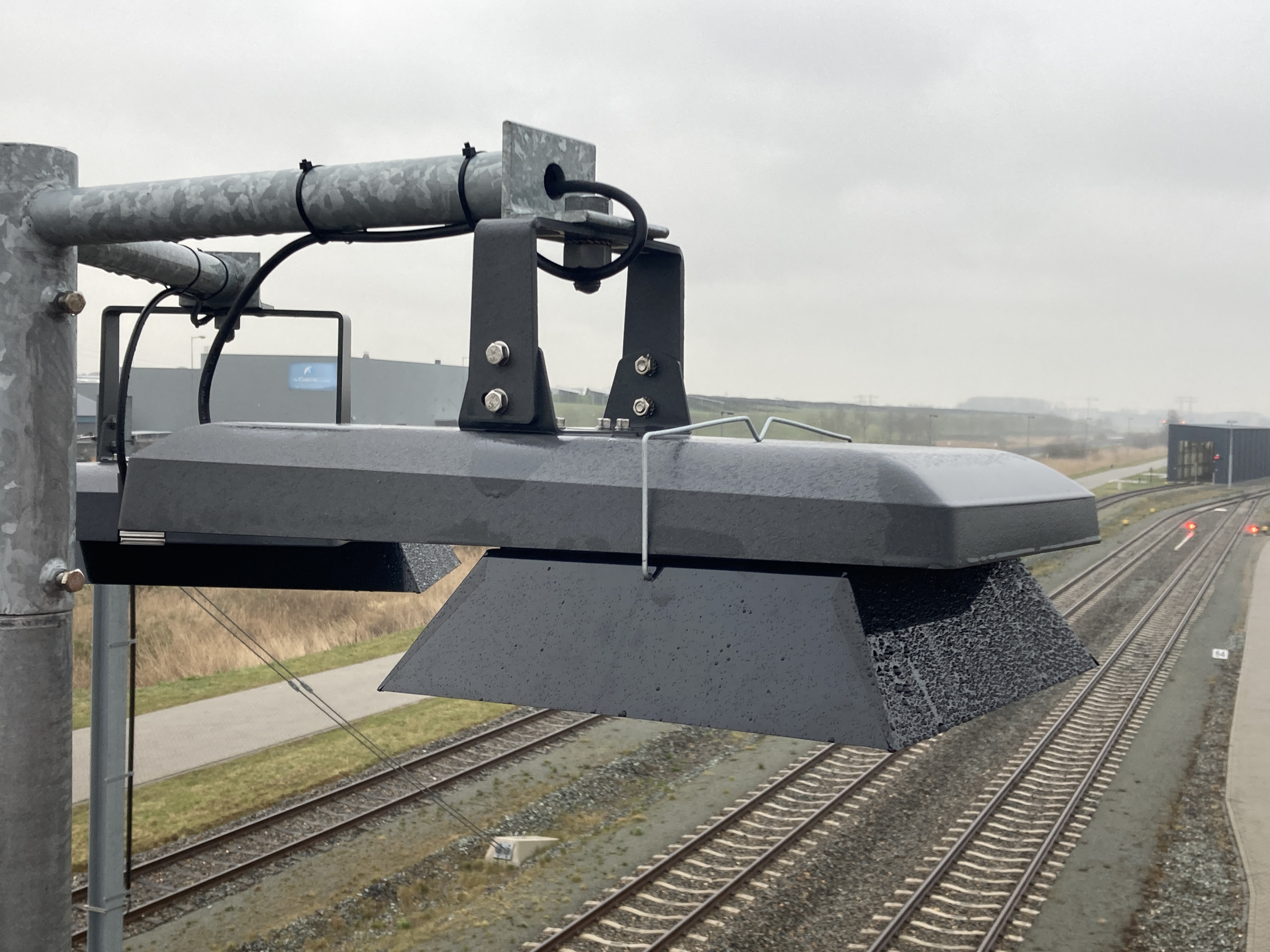 Lampenkap op opstelterrein De Vork in Haren