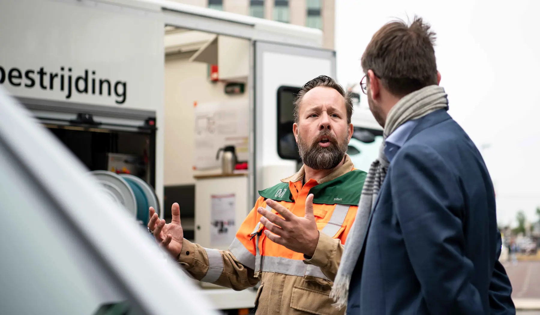 staatssecretaris Steven van Weyenberg maakt kennis met de ICB'ers