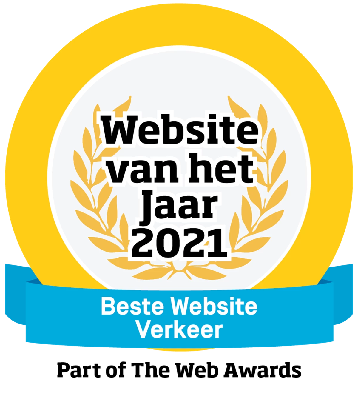 Logo voor beste website van het jaar in de categorie Verkeer