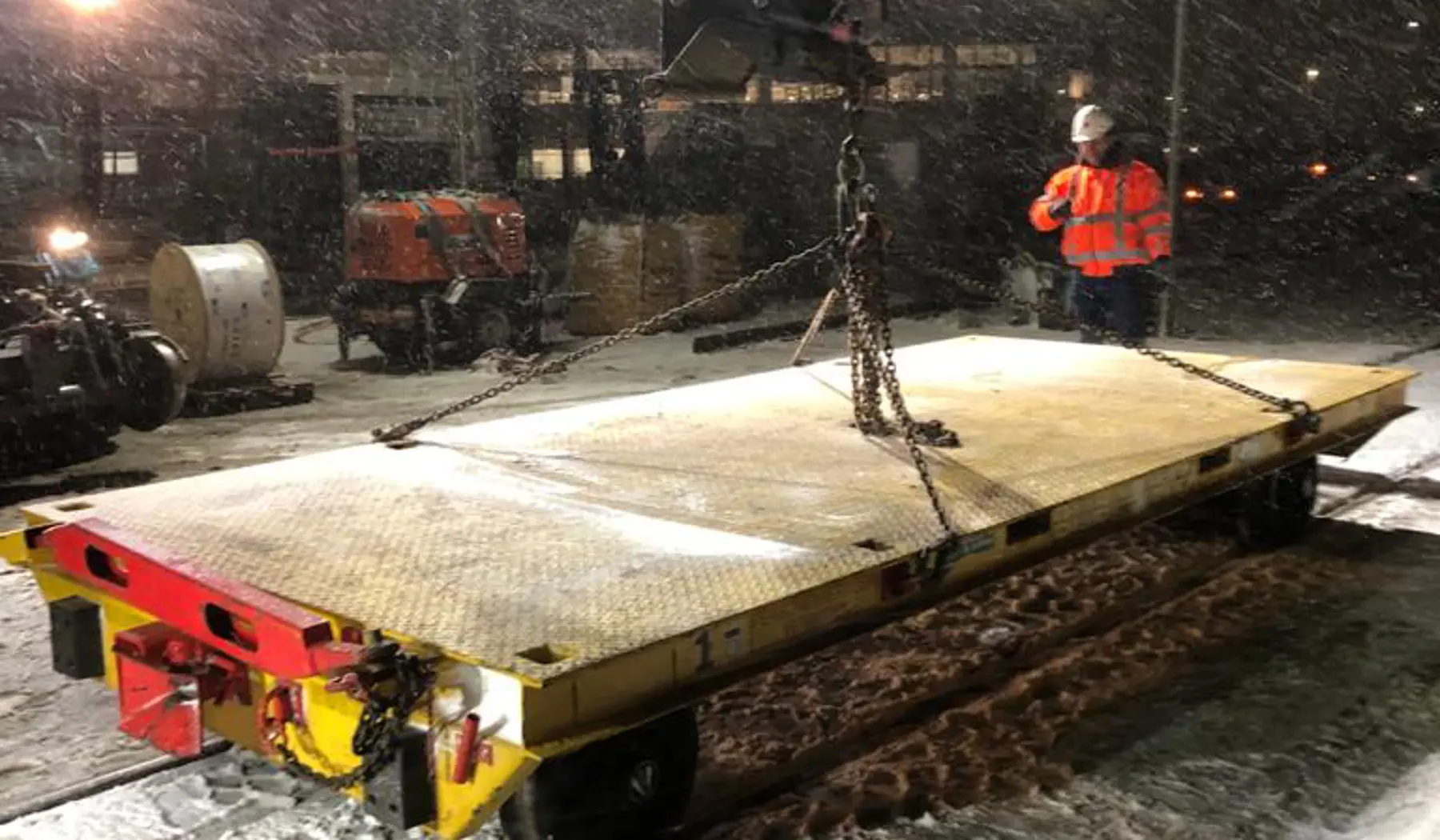 Werk bij Schipholtunnel vannacht.