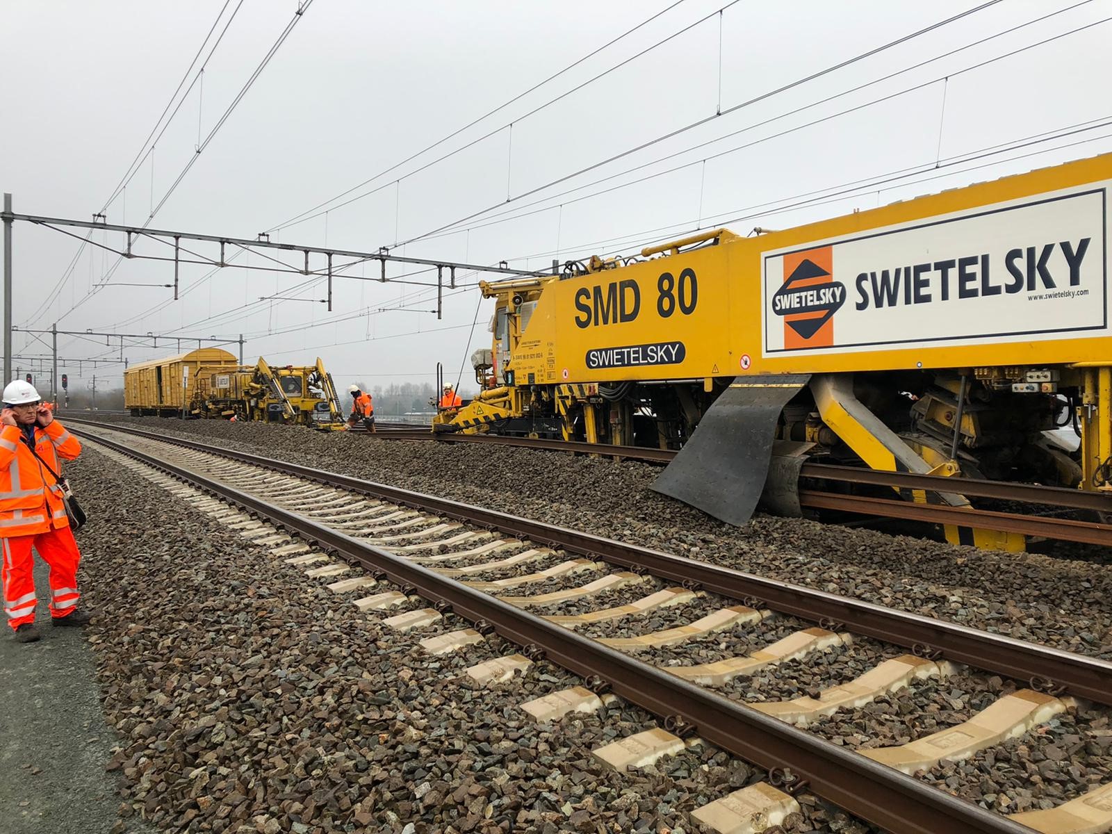 Andere werkzaamheden bij Sloterdijk door aannemer Swietelsky