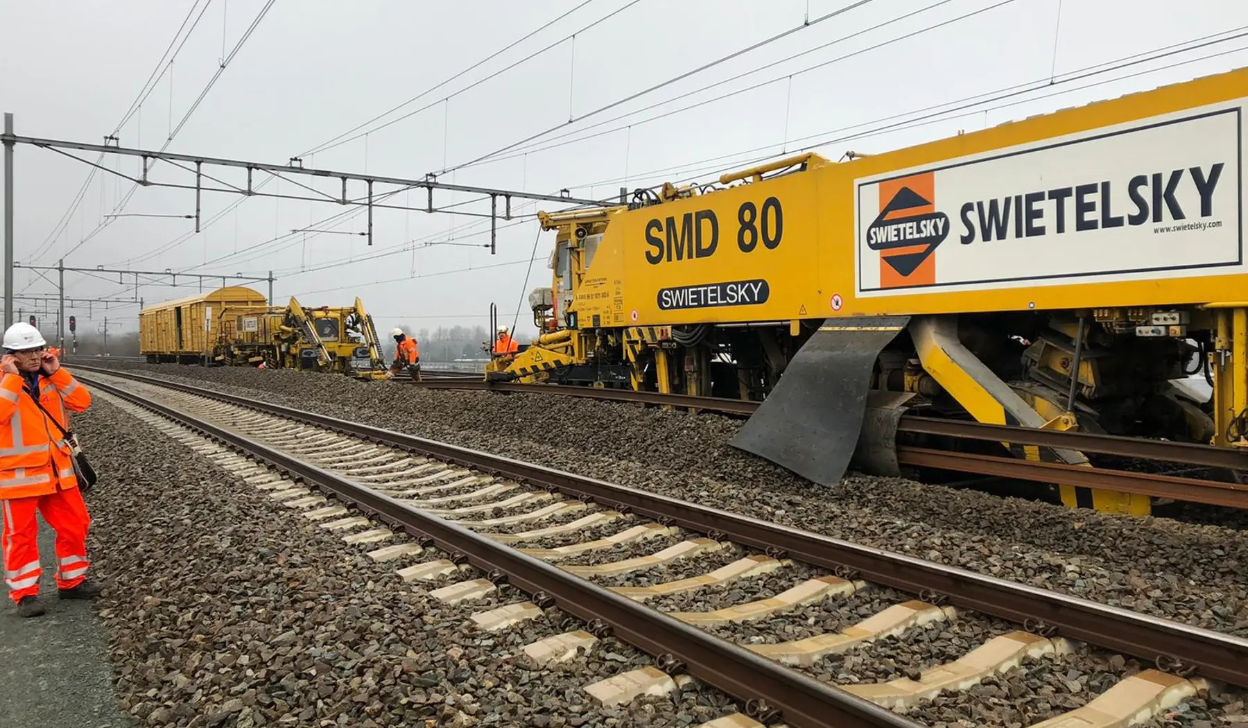 Andere werkzaamheden bij Sloterdijk door aannemer Swietelsky